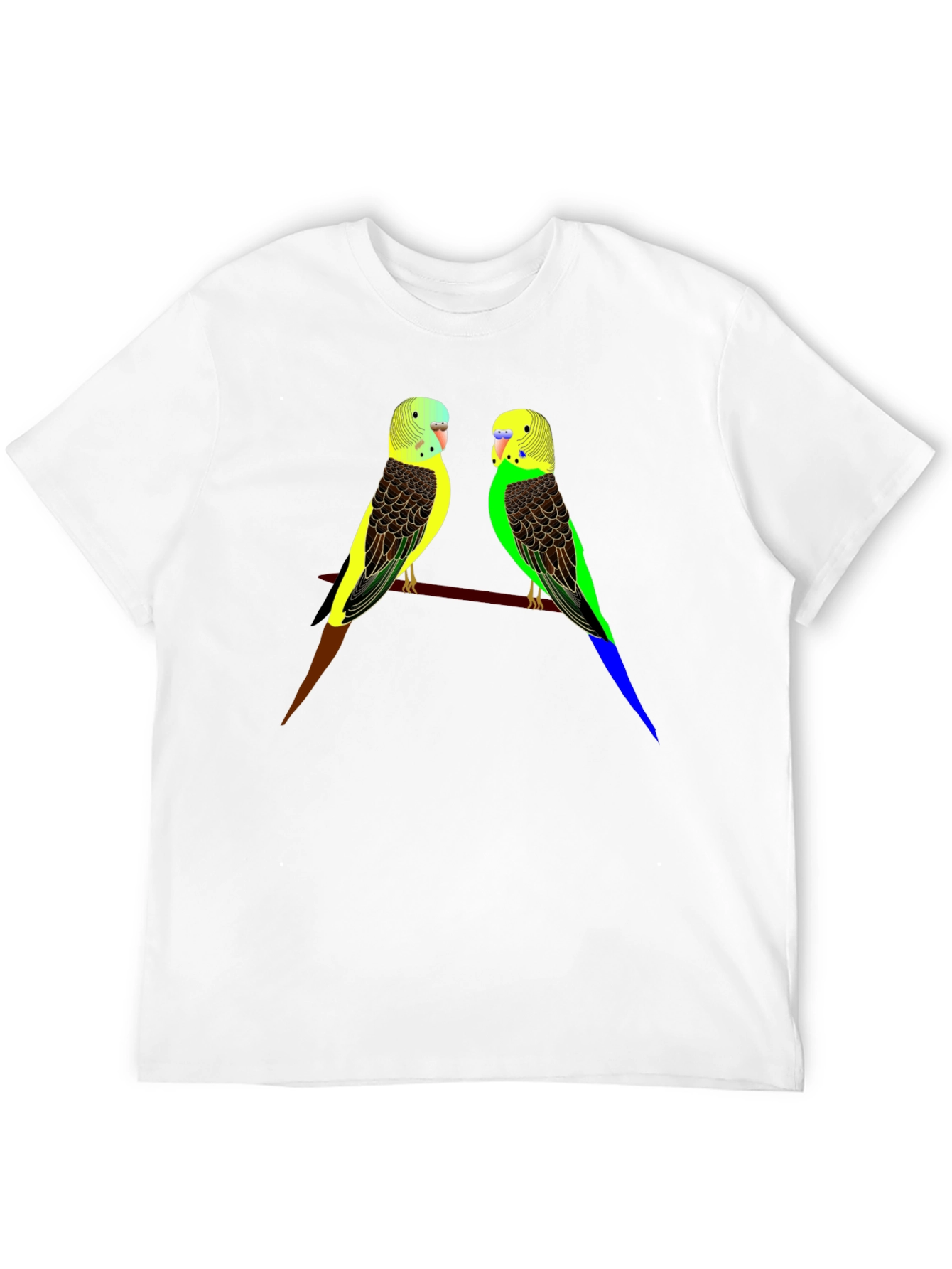 Parakeet Bird Graphic Tee - Stylish Comfort