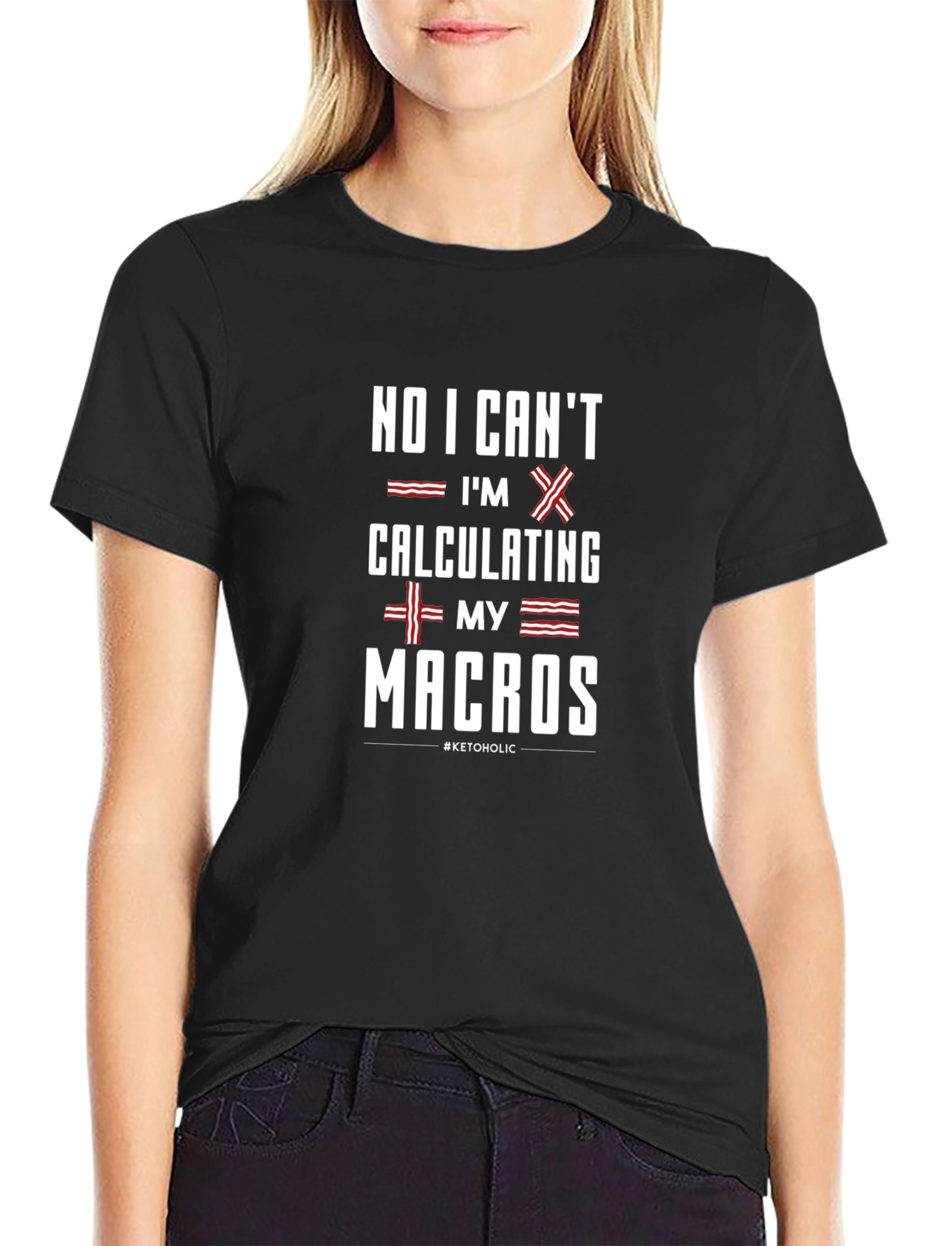 Keto Macros T-Shirt - Funny Diet Tee