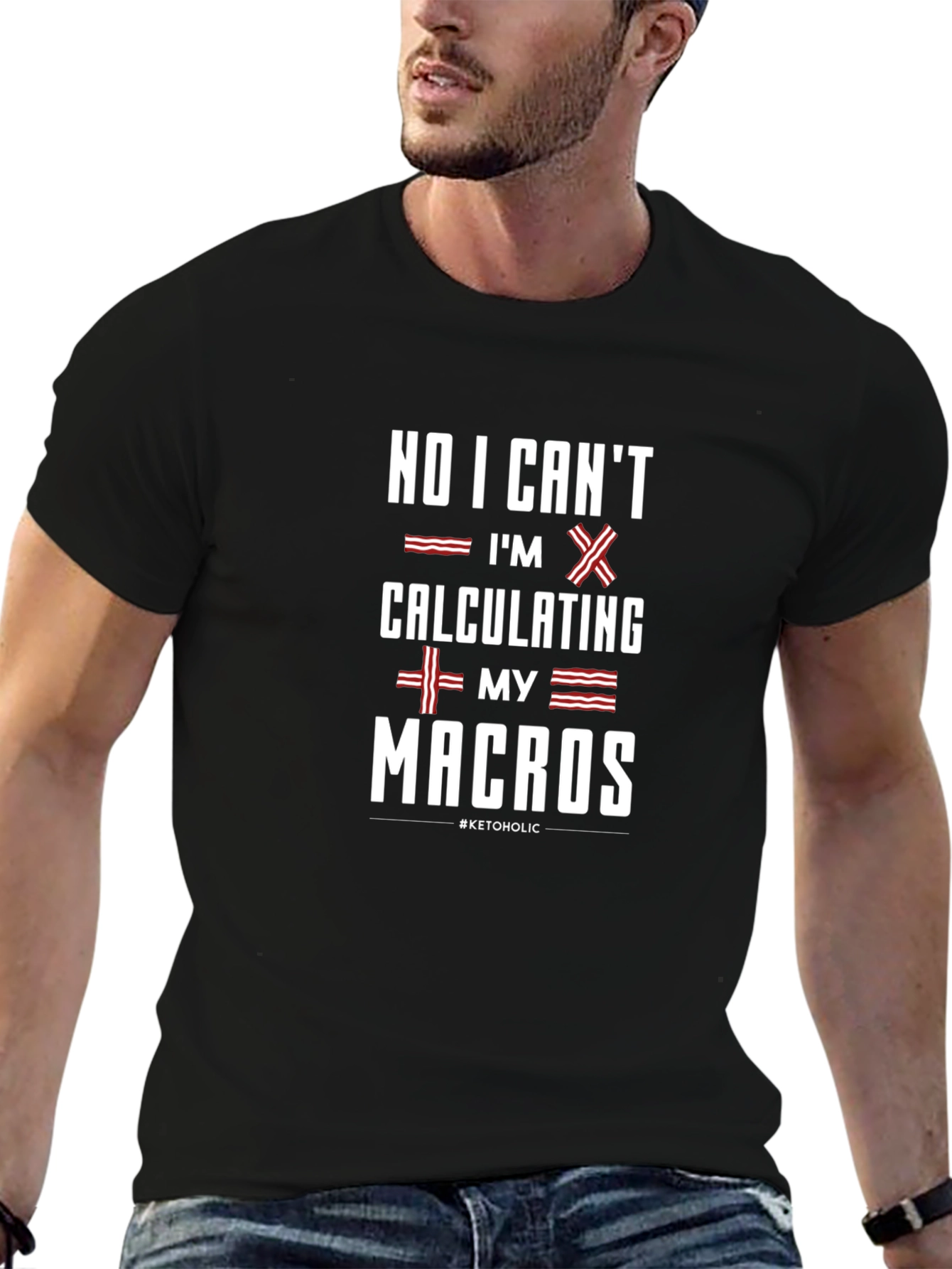 Keto Macros T-Shirt - Funny Diet Tee