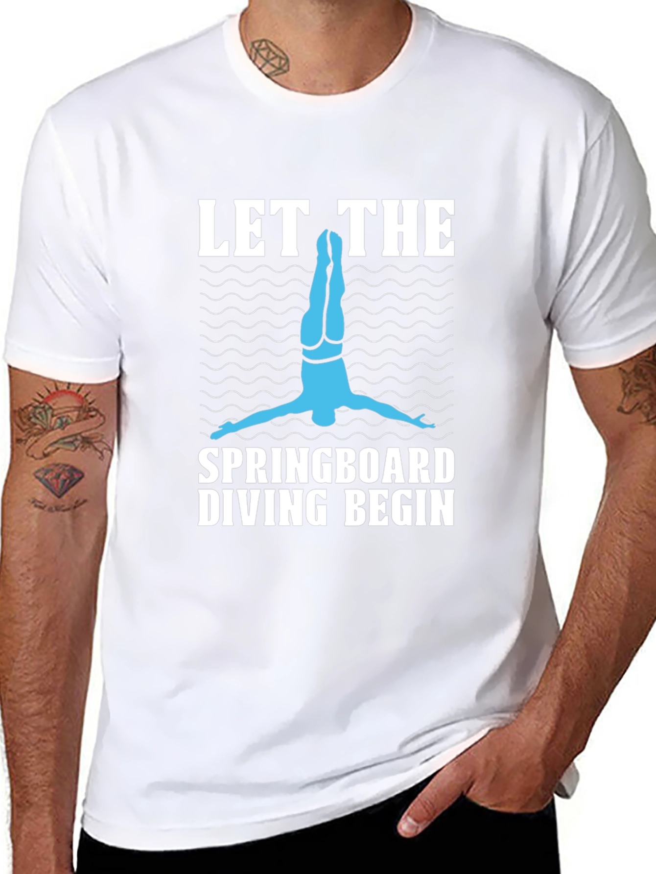 Springboard Diving Graphic Tee - Dive In!