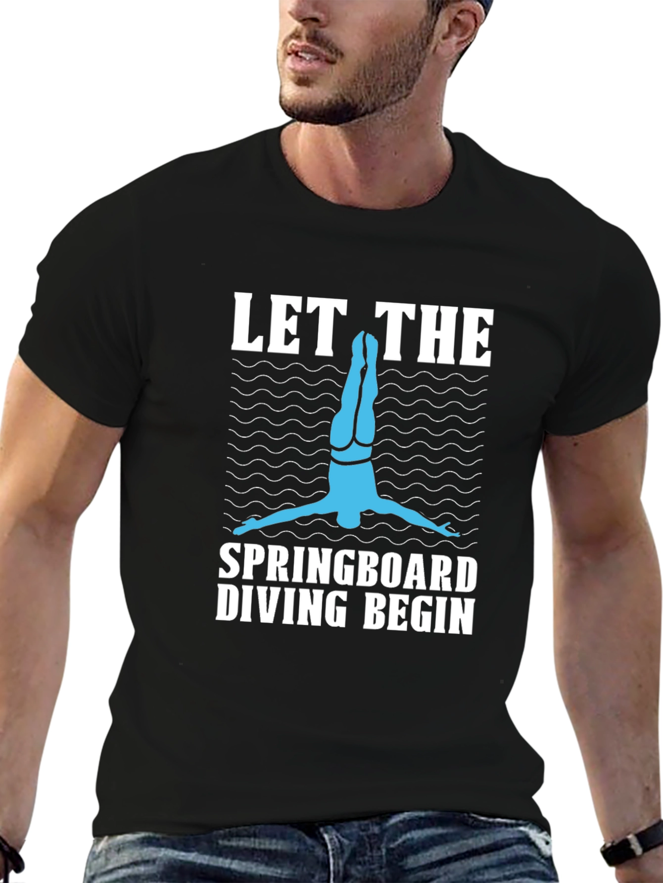 Springboard Diving Graphic Tee - Dive In!