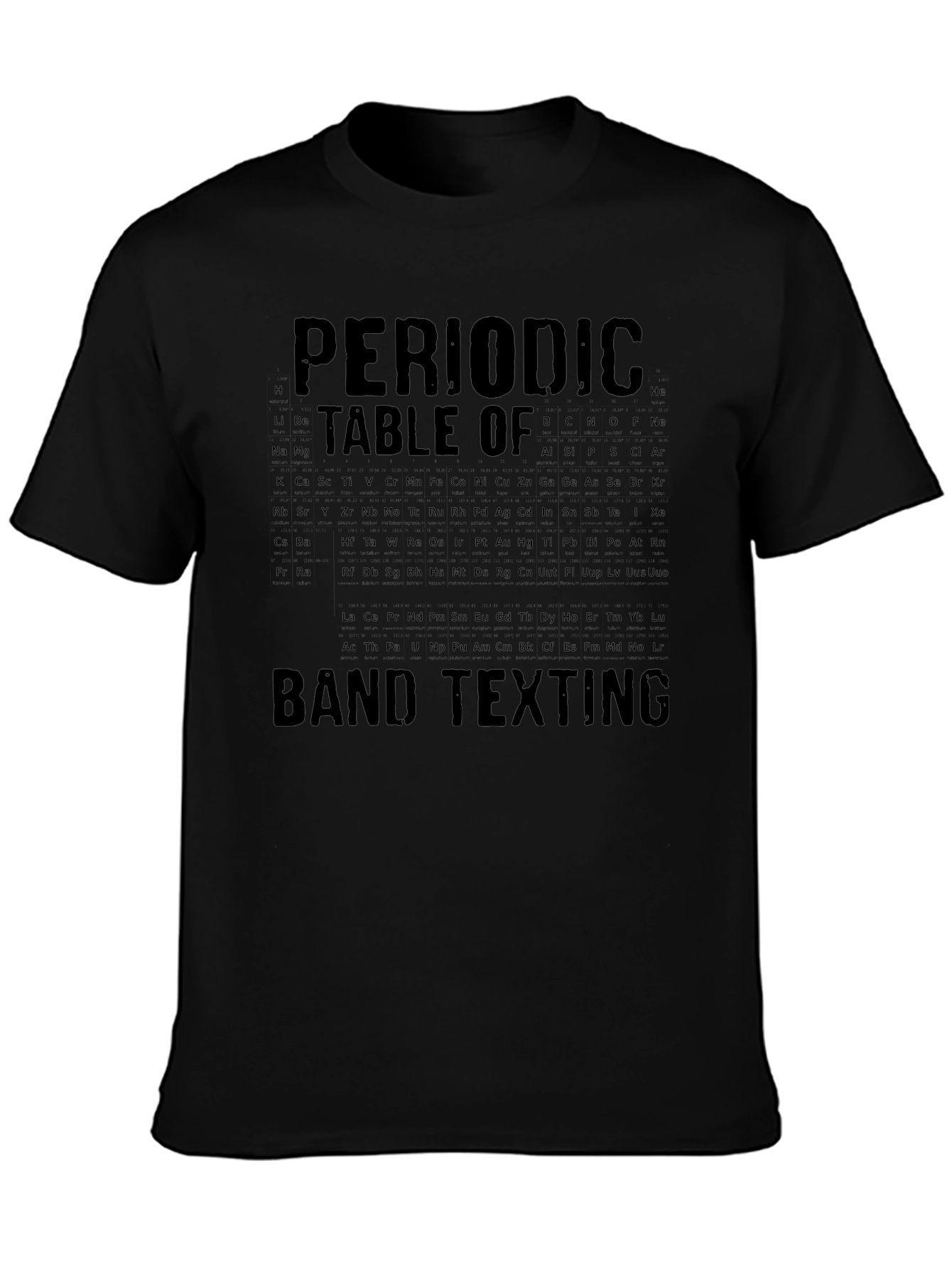 Periodic Table Band Texting Graphic Tee