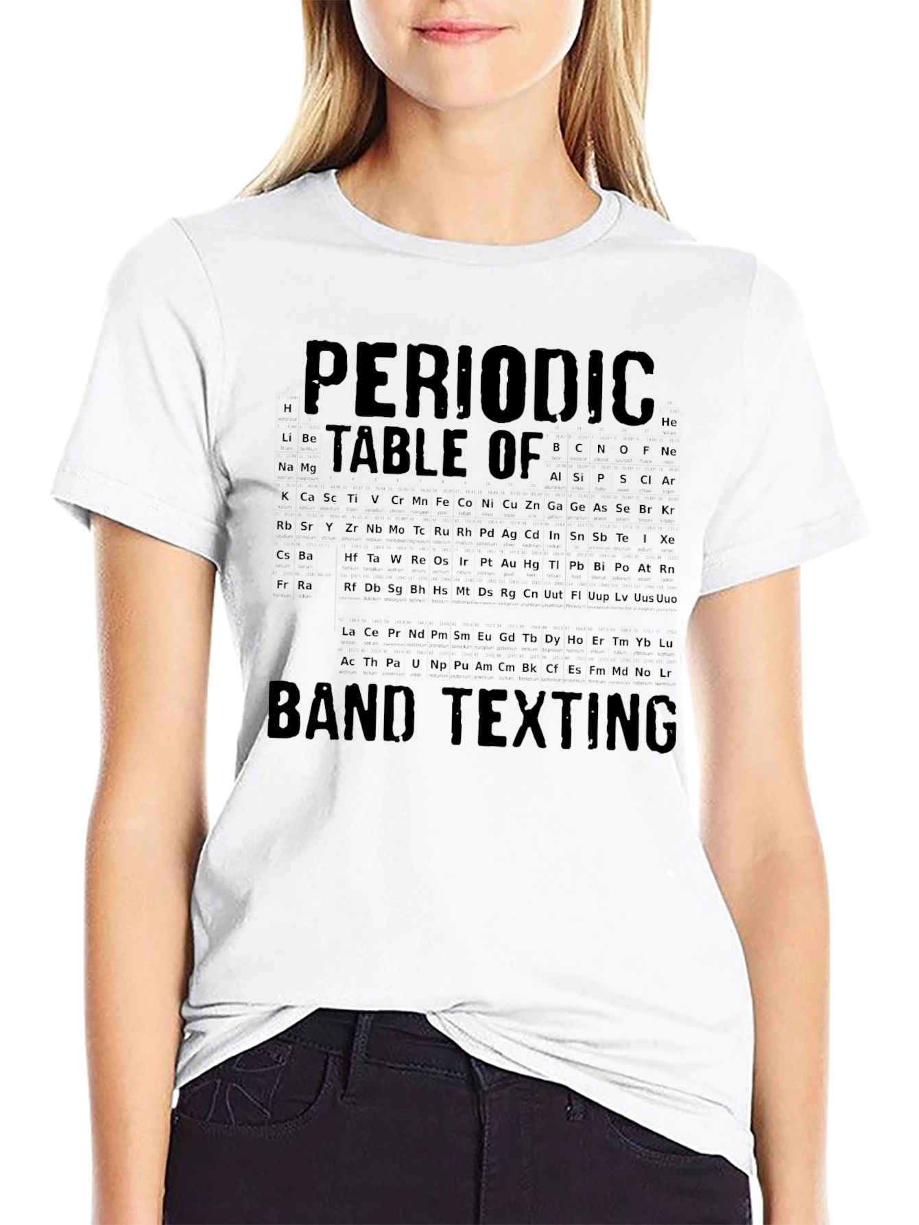 Periodic Table Band Texting Graphic Tee