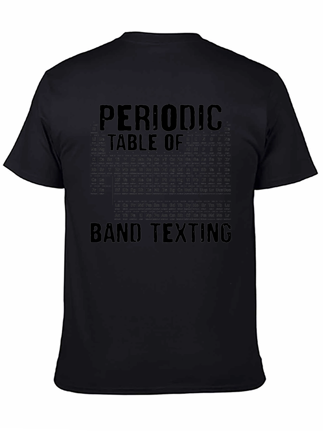 Periodic Table Band Texting Graphic Tee