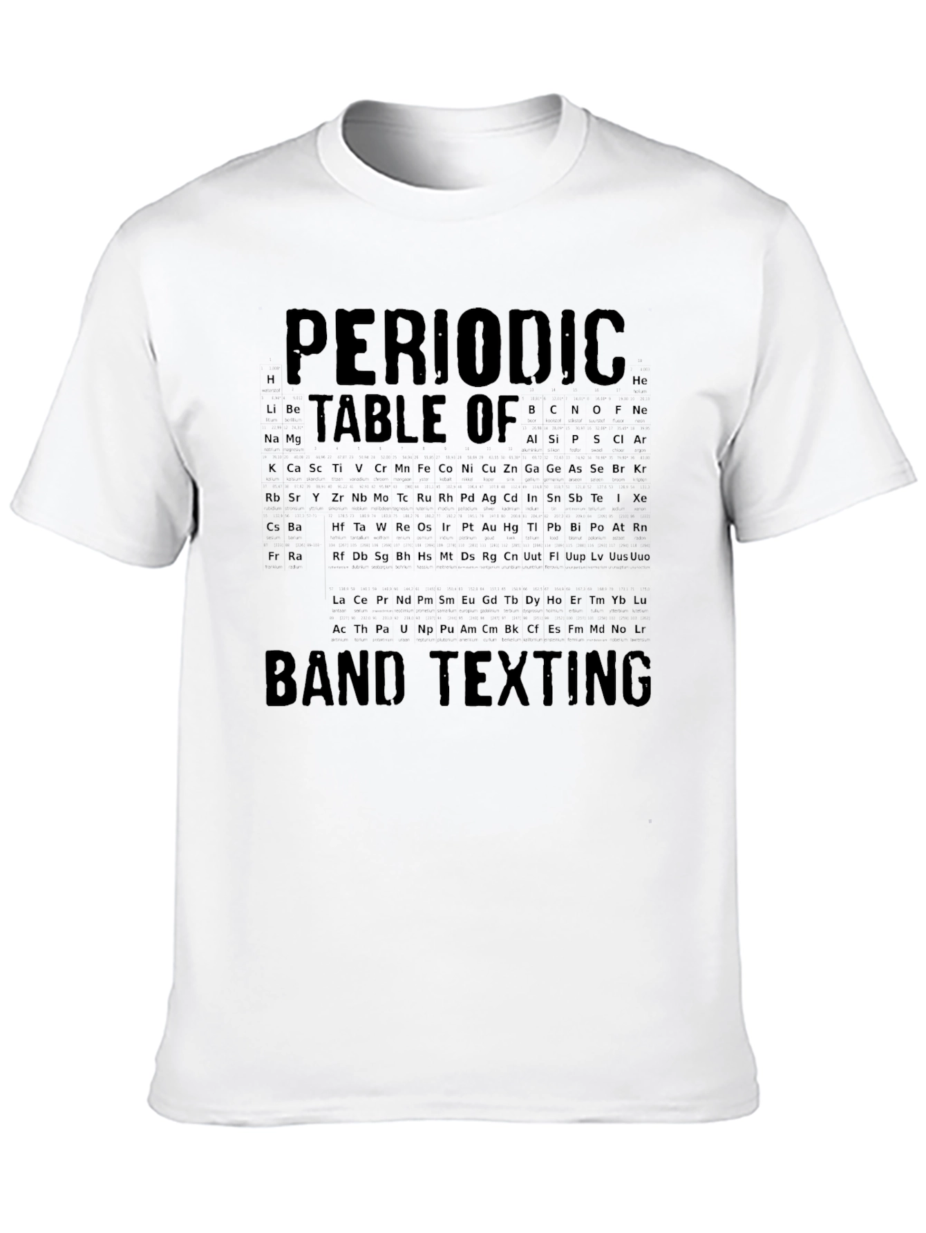 Periodic Table Band Texting Graphic Tee