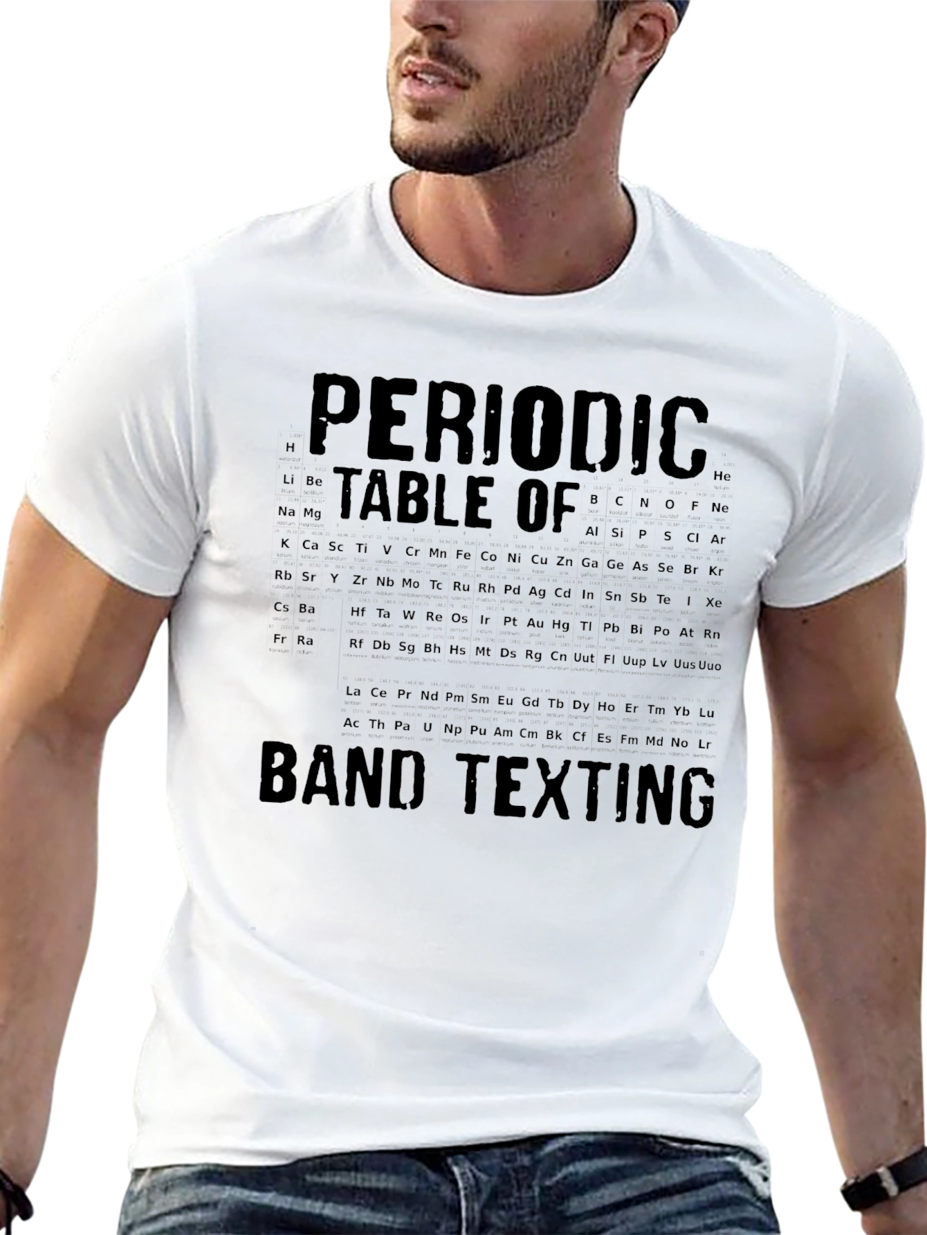 Periodic Table Band Texting Graphic Tee