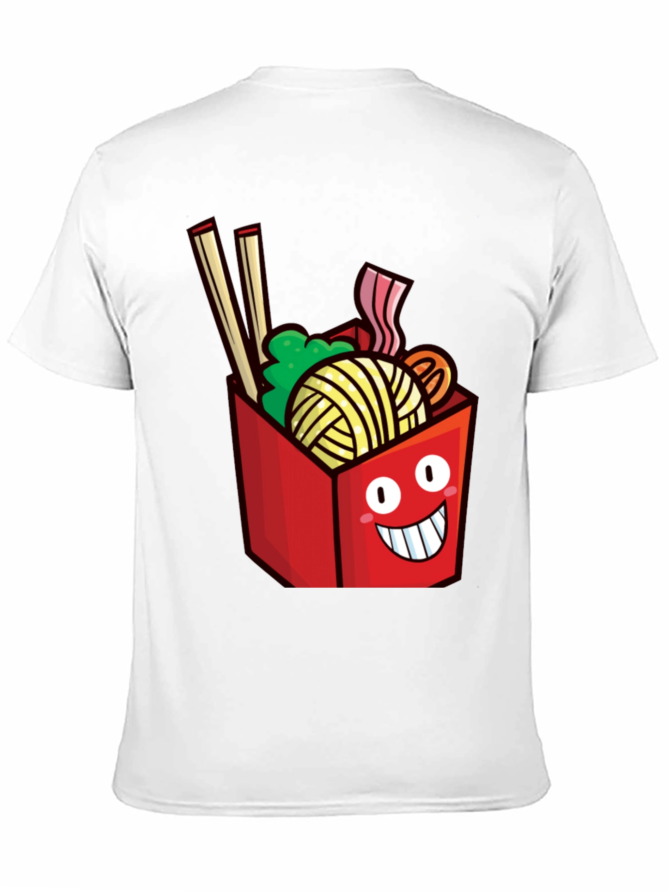Noodle Box Graphic T-Shirt - Funny Ramen Design