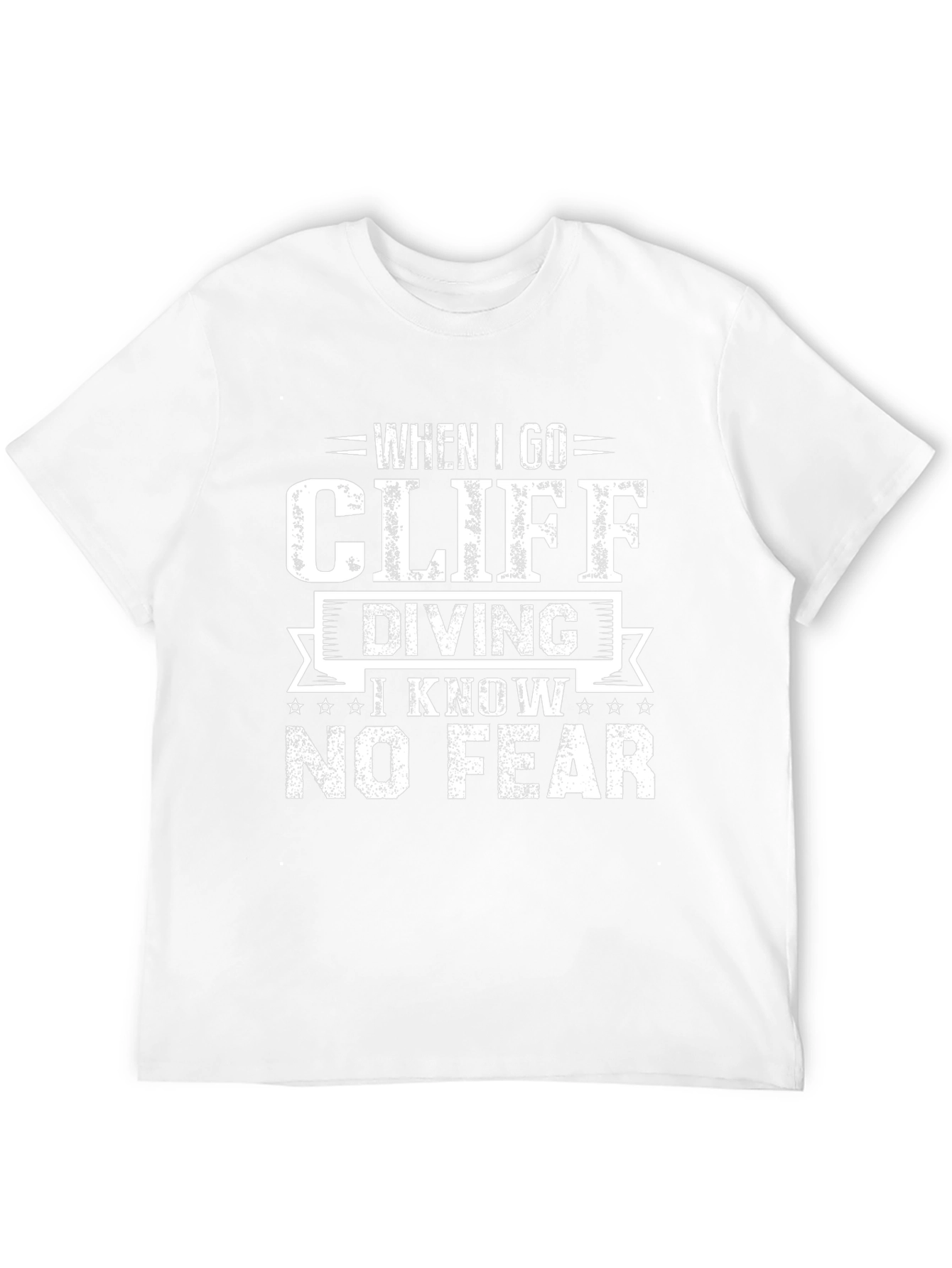 Cliff Diving Graphic Tee - No Fear!