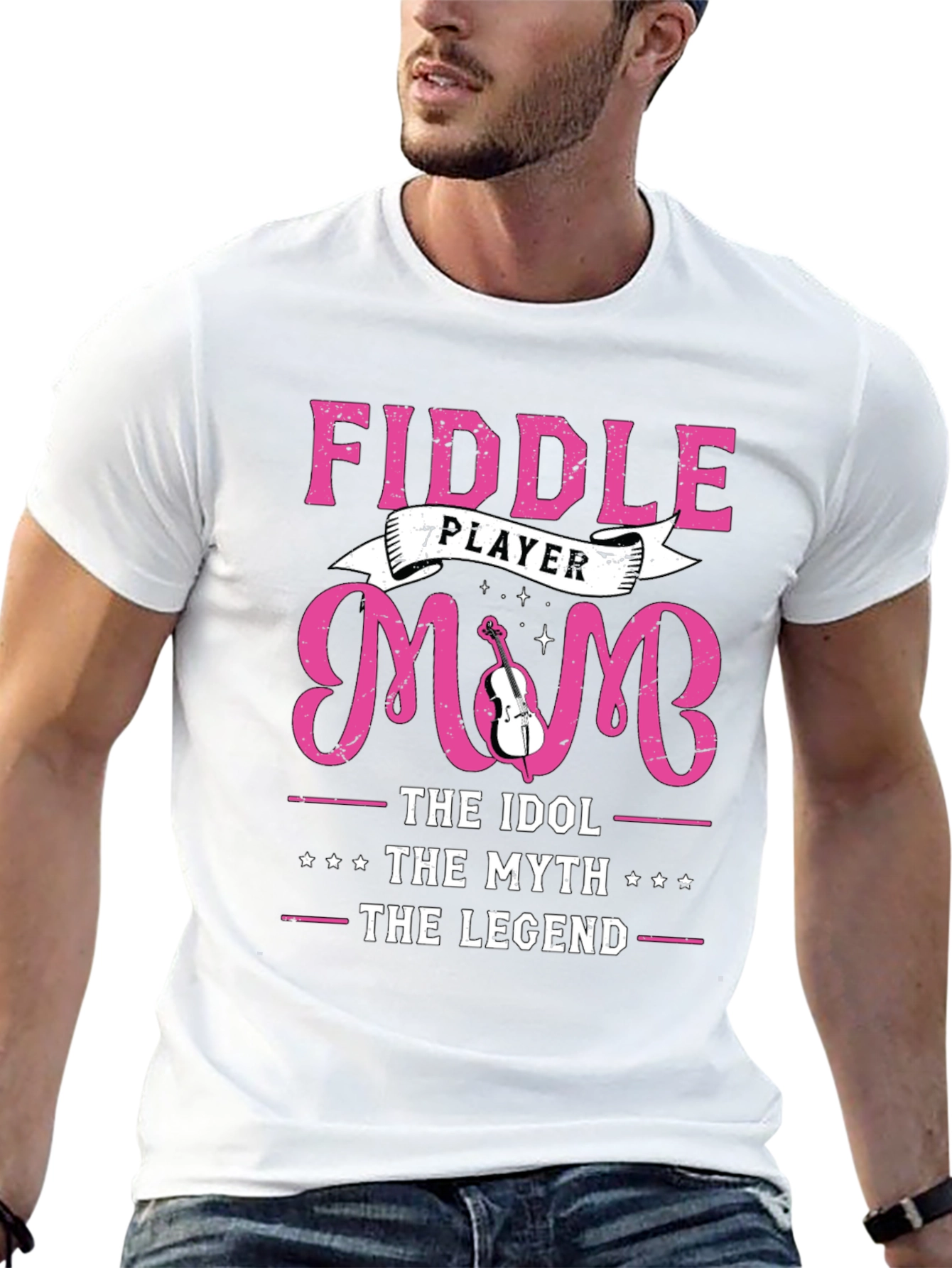 Fiddle Player Mom T-Shirt - Idol Myth Legend