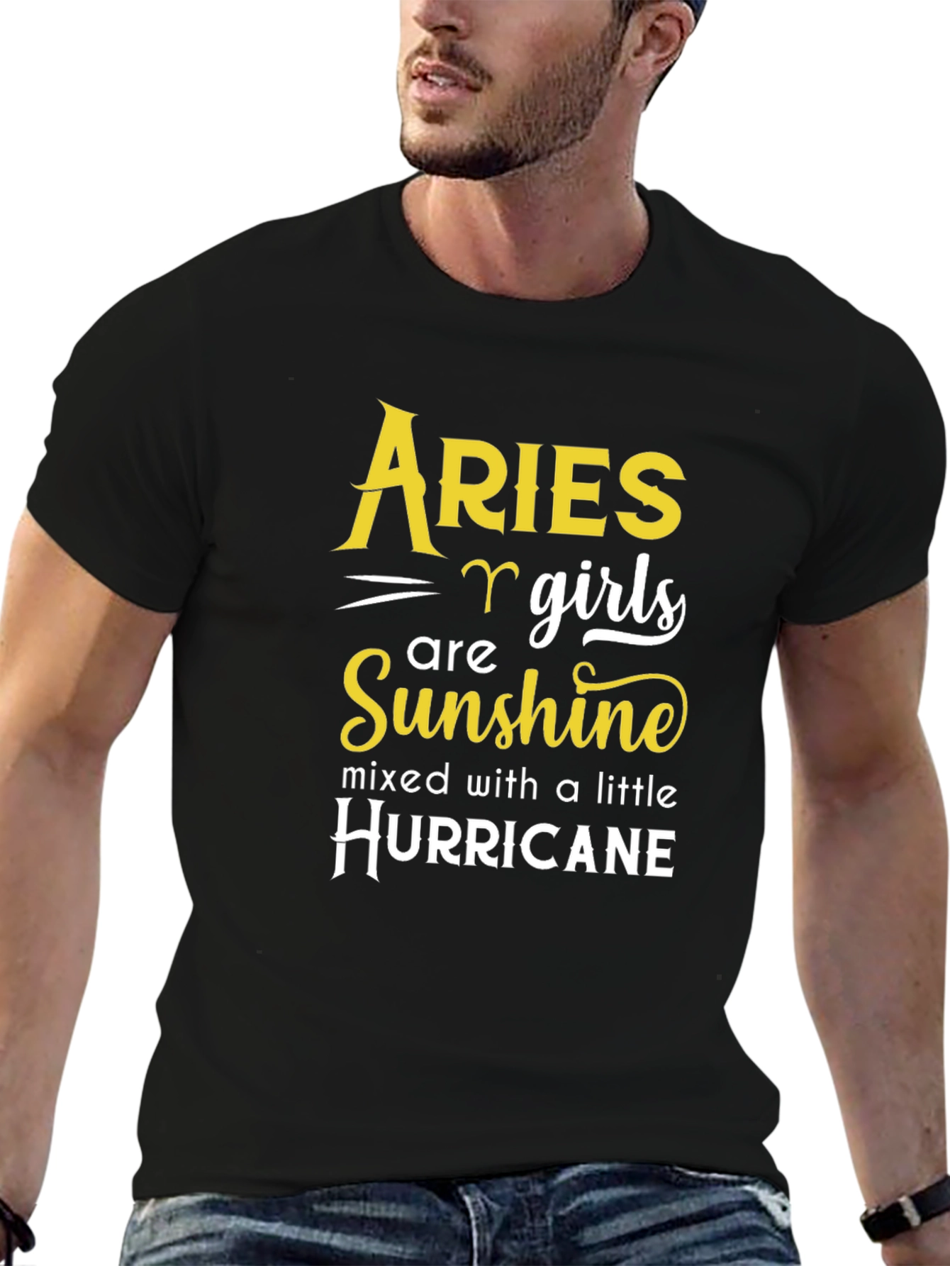 Aries Girls Sunshine Hurricane Black T-Shirt