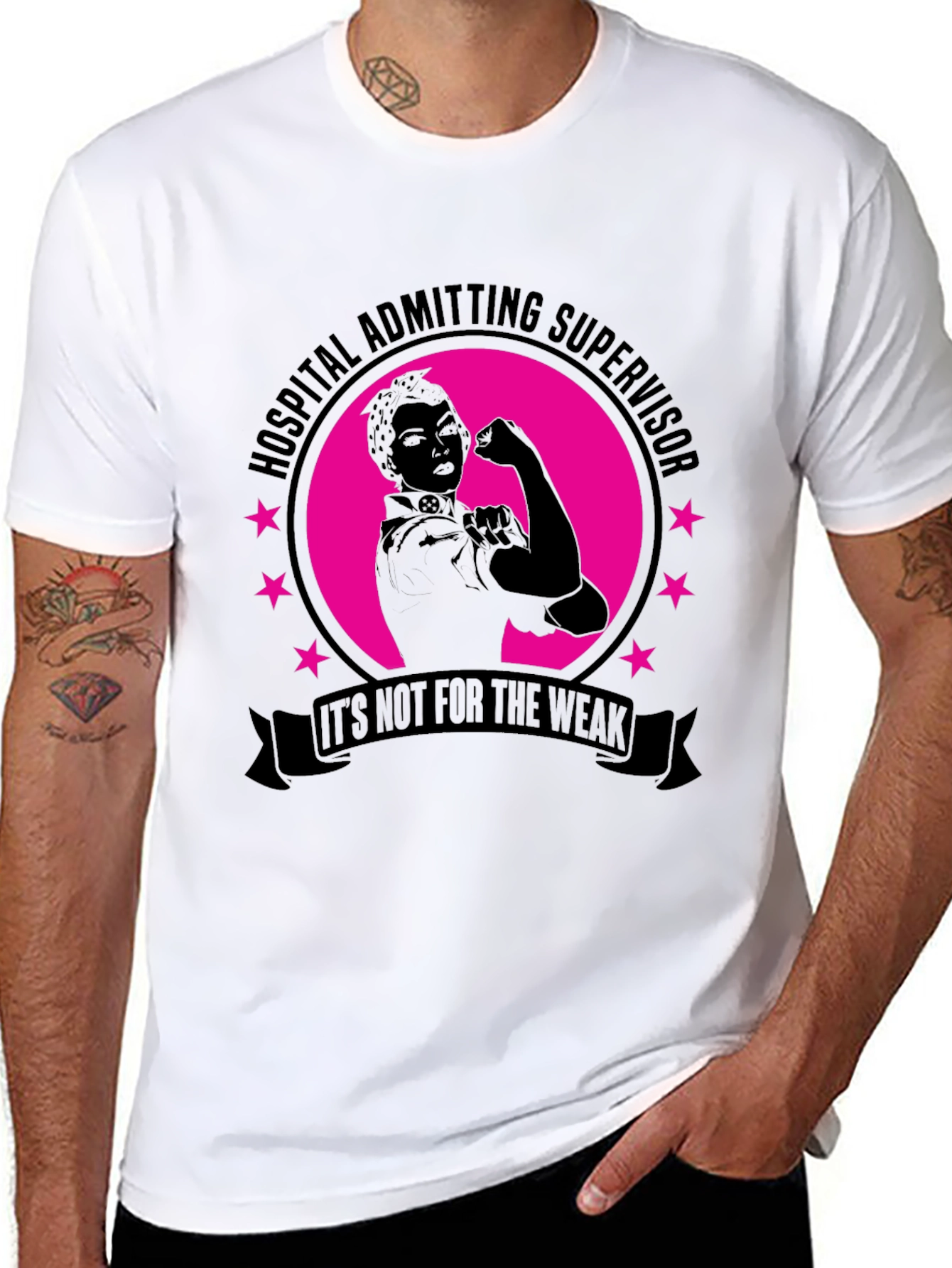 Hospital Admitting Supervisor T-Shirt - Strong Women