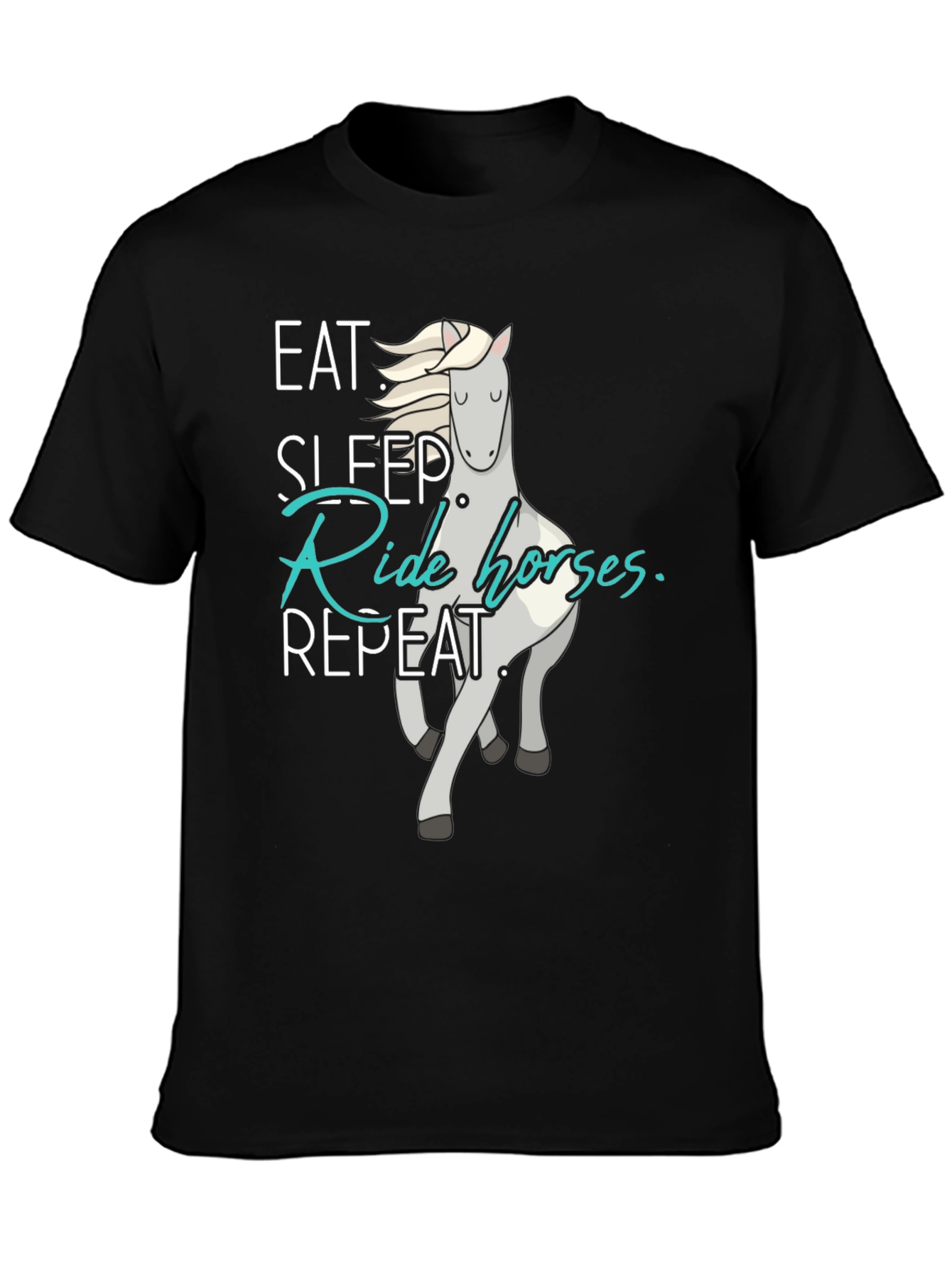 Eat Sleep Ride Horses Repeat T-Shirt