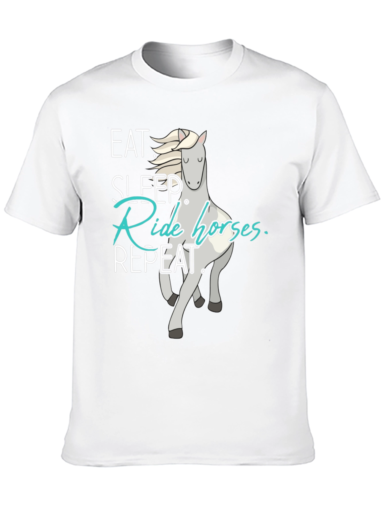 Eat Sleep Ride Horses Repeat T-Shirt