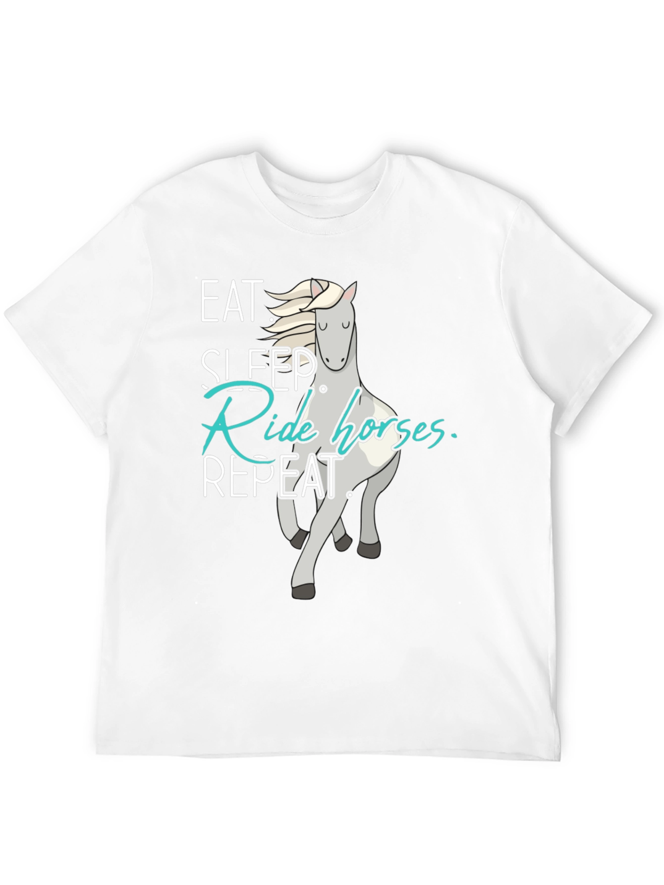 Eat Sleep Ride Horses Repeat T-Shirt
