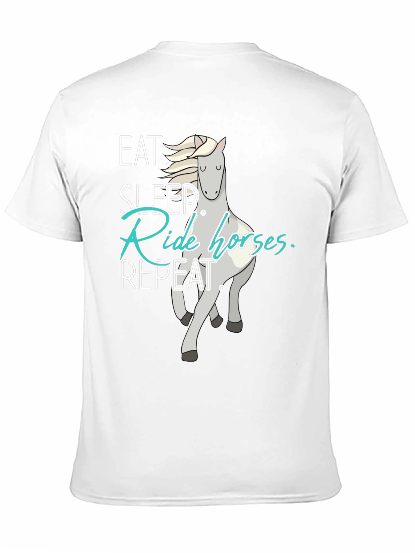 Eat Sleep Ride Horses Repeat T-Shirt