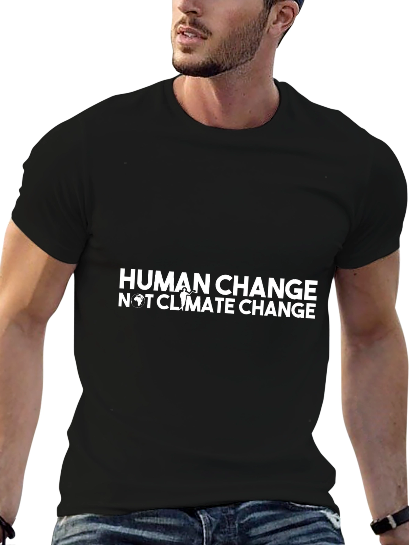 Human Change Tee - Black Short Sleeve T-Shirt