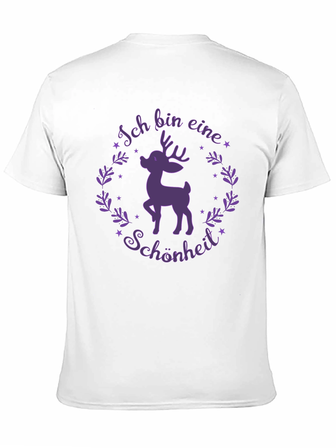 Ich Bin Eine Schönheit Deer Graphic Tee - Black