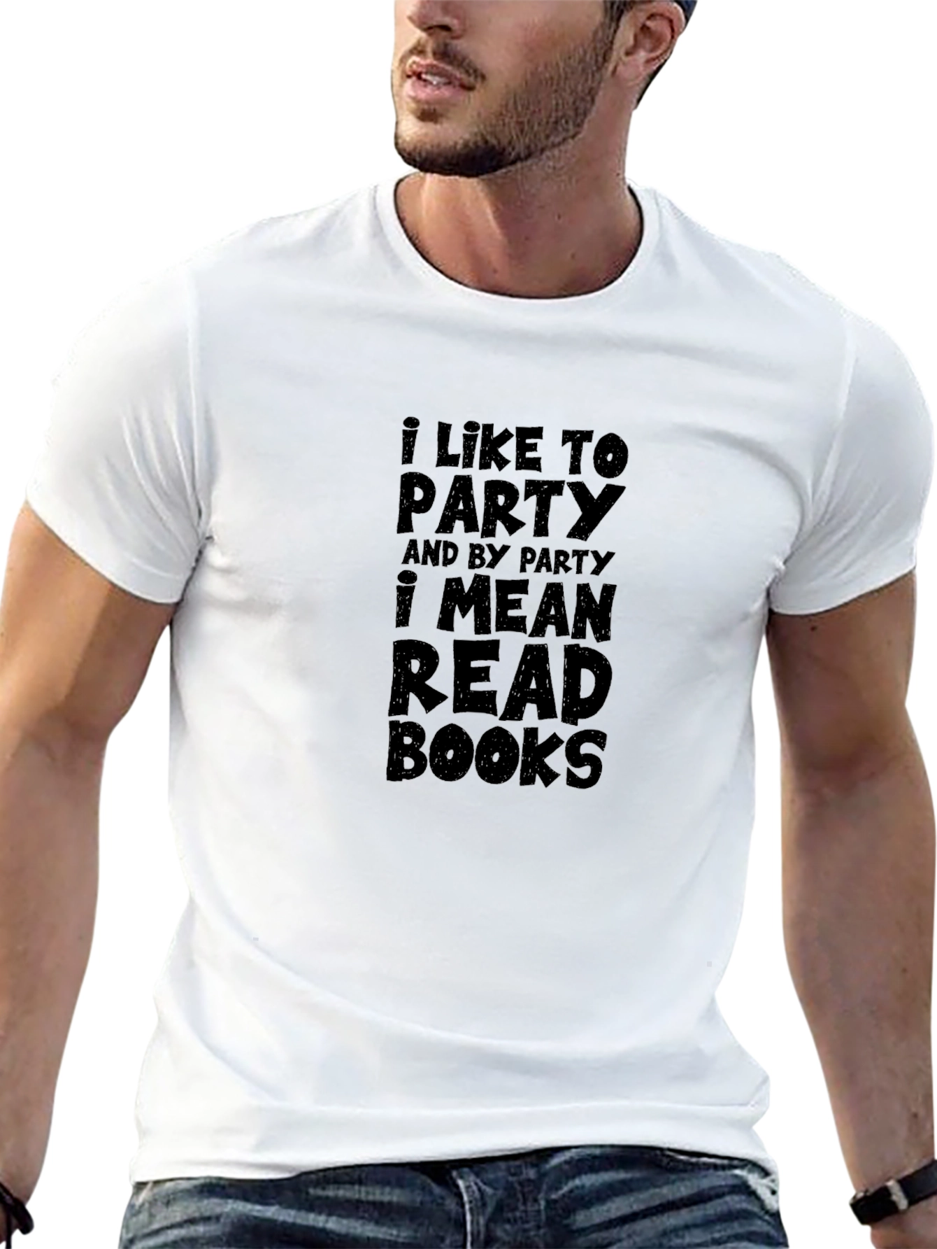 I Like to Party & Read Books Funny T-Shirt