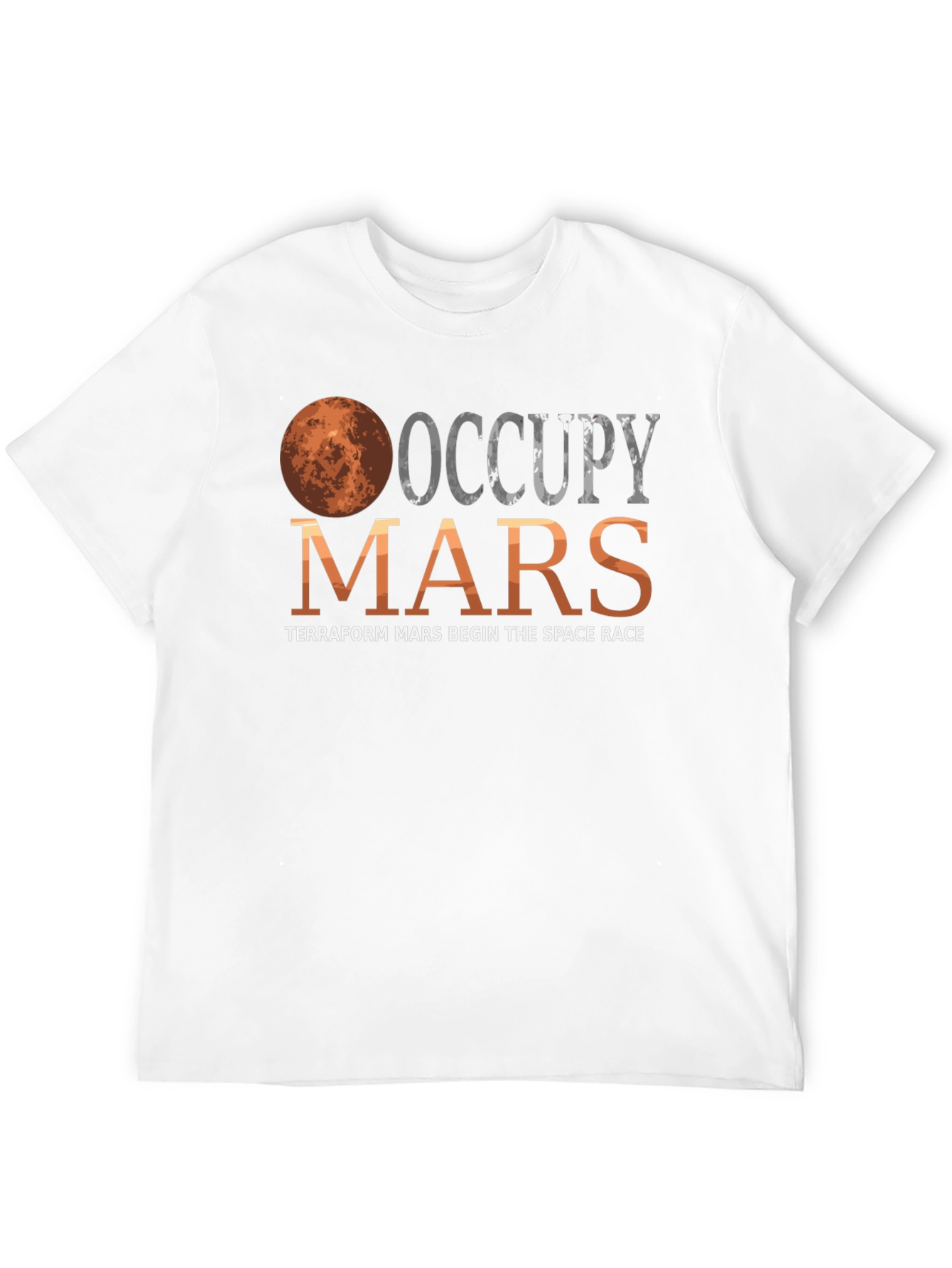 Occupy Mars T-Shirt Terraform Mars Space Race Tee