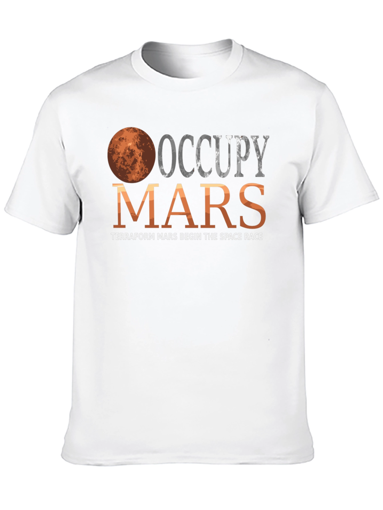 Occupy Mars T-Shirt Terraform Mars Space Race Tee