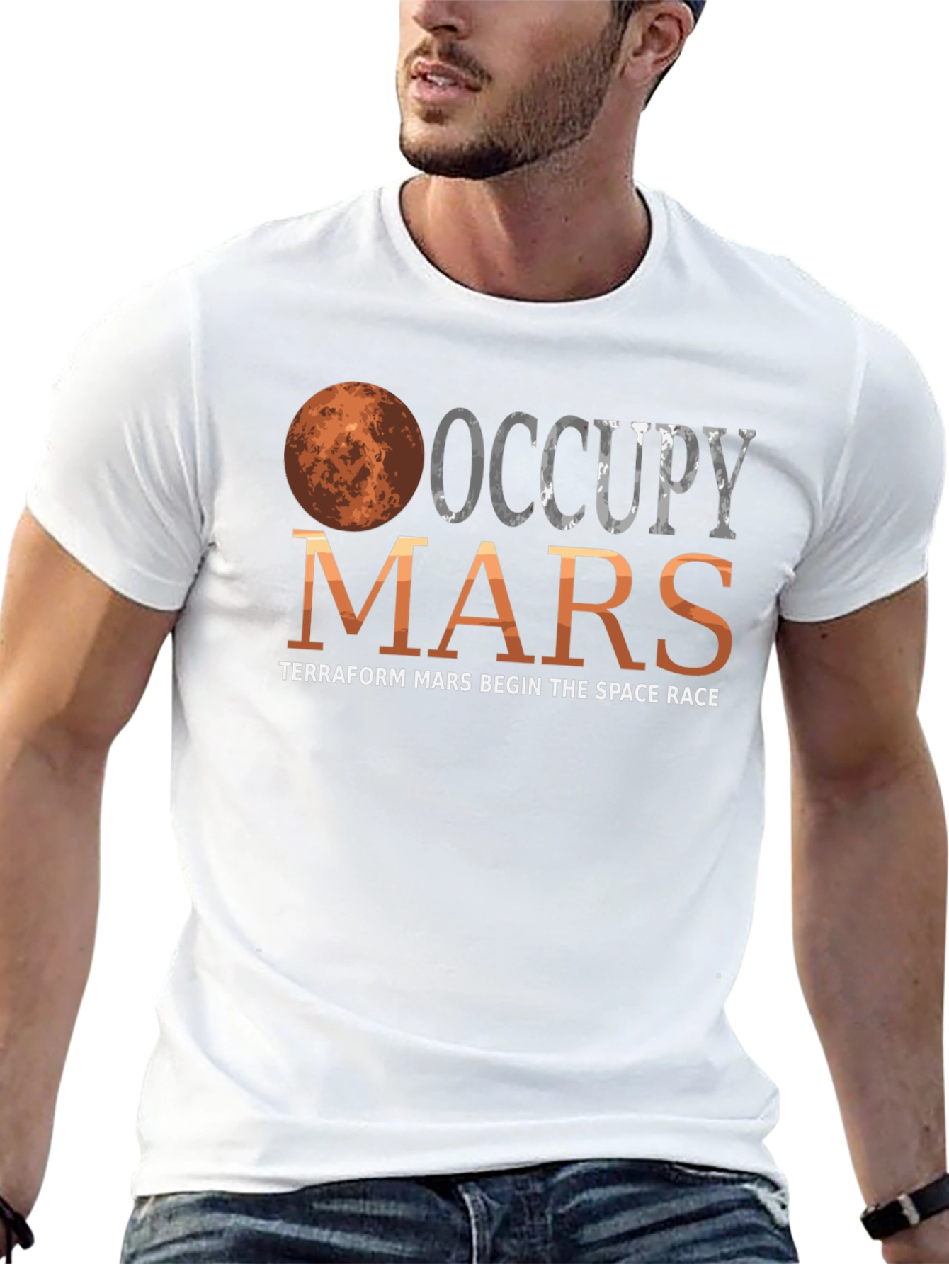 Occupy Mars T-Shirt Terraform Mars Space Race Tee