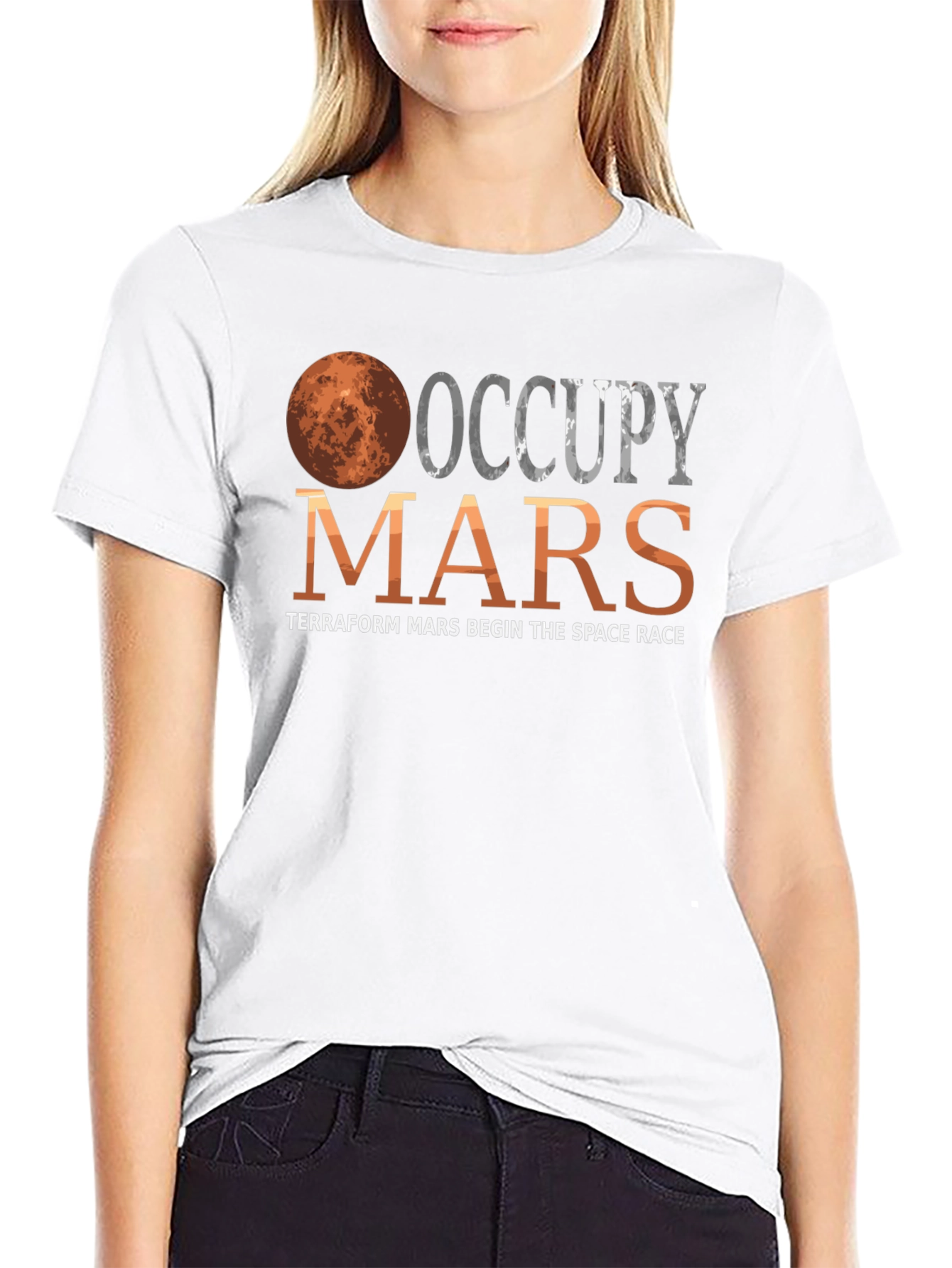 Occupy Mars T-Shirt Terraform Mars Space Race Tee