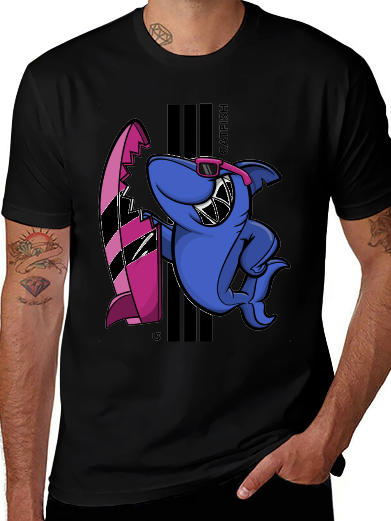 Cool Catfish Surf T-Shirt