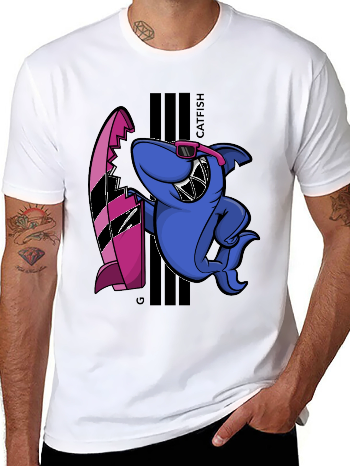 Cool Catfish Surf T-Shirt