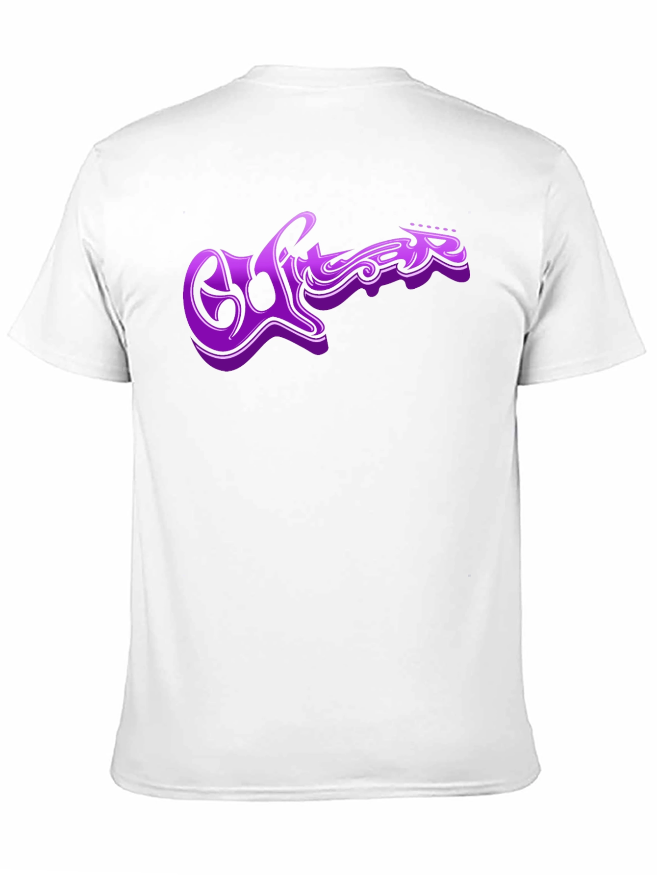 Purple Guitar Graphic T-Shirt
