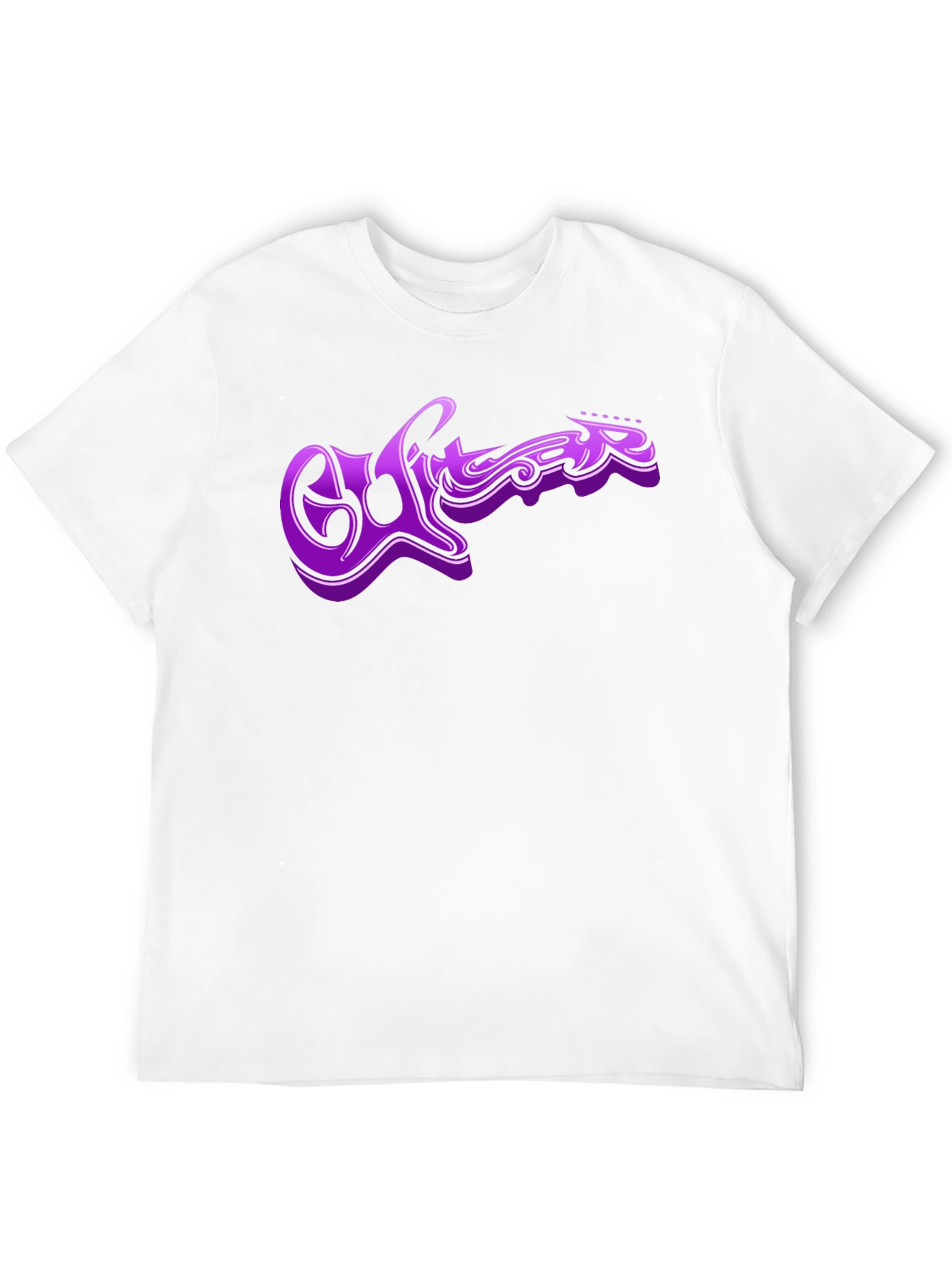 Purple Guitar Graphic T-Shirt