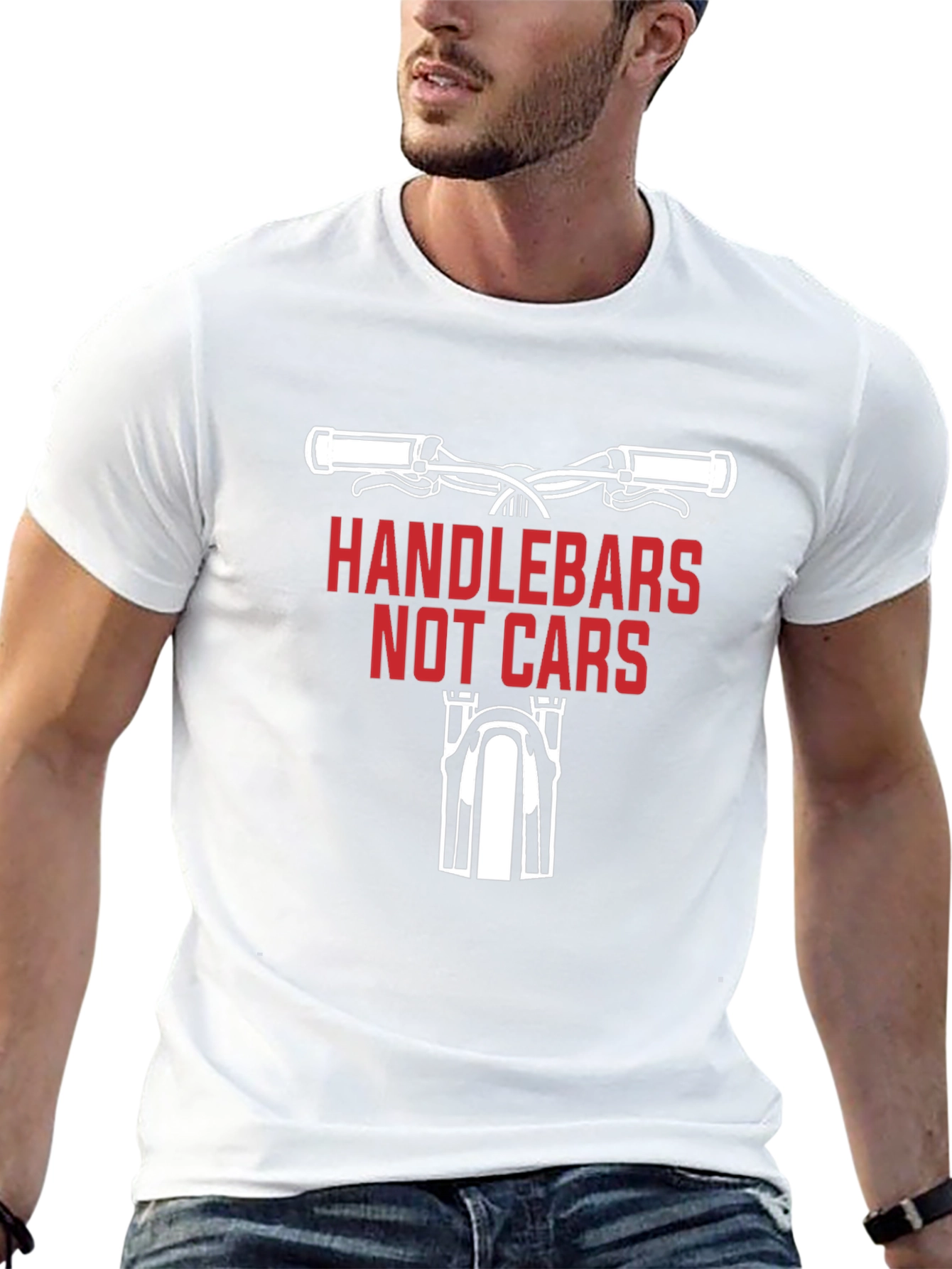 Handlebars Not Cars Graphic Tee