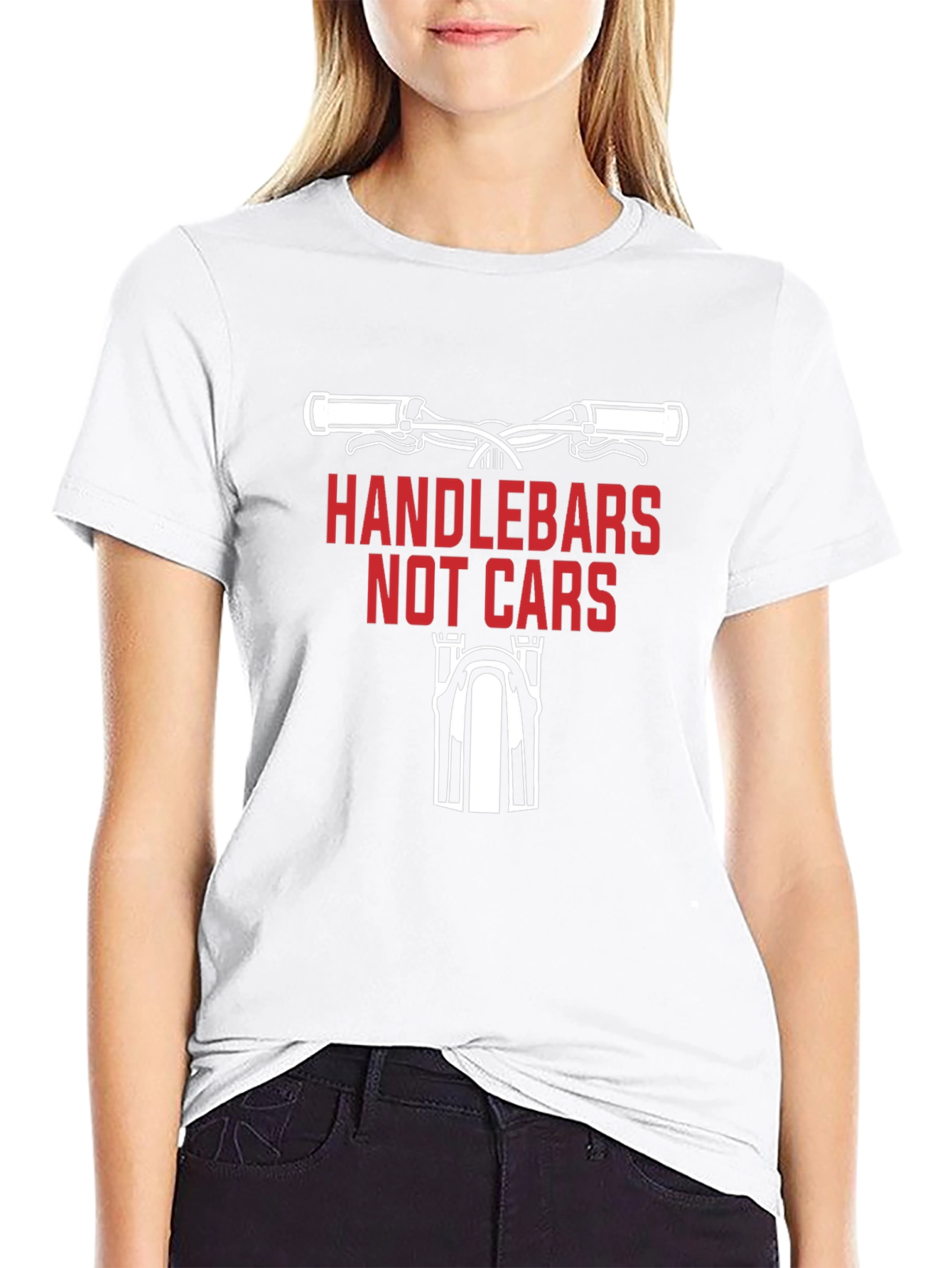Handlebars Not Cars Graphic Tee