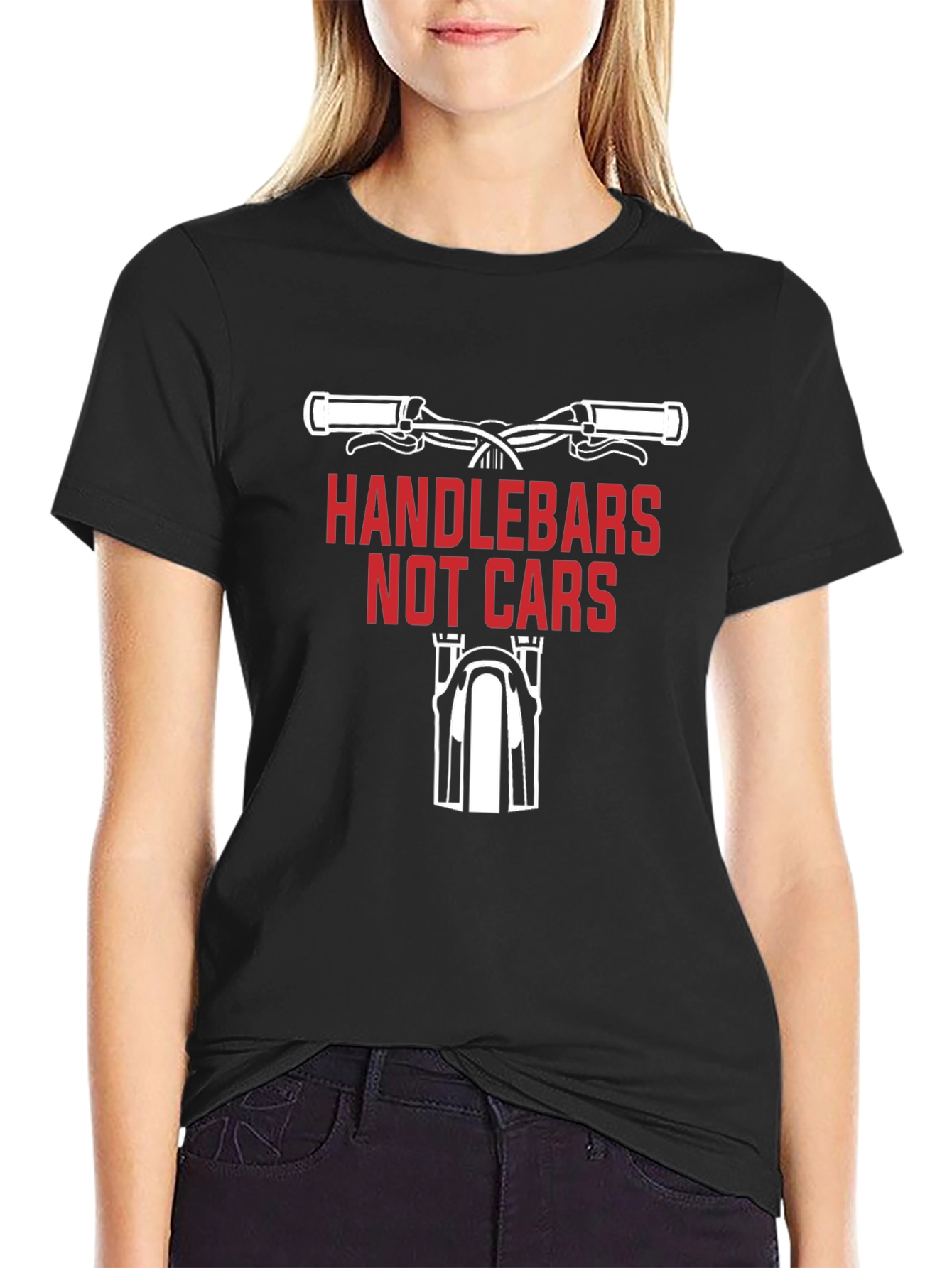 Handlebars Not Cars Graphic Tee