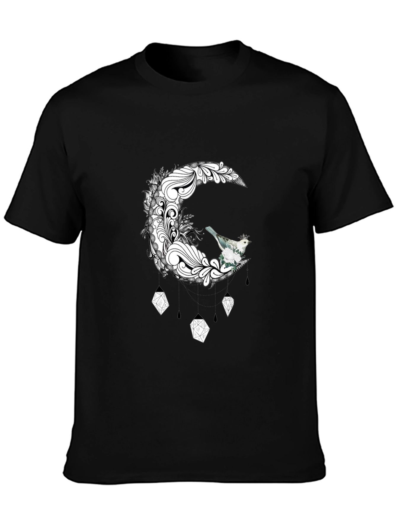 Moon Bird Graphic Tee - Unique Design T-Shirt