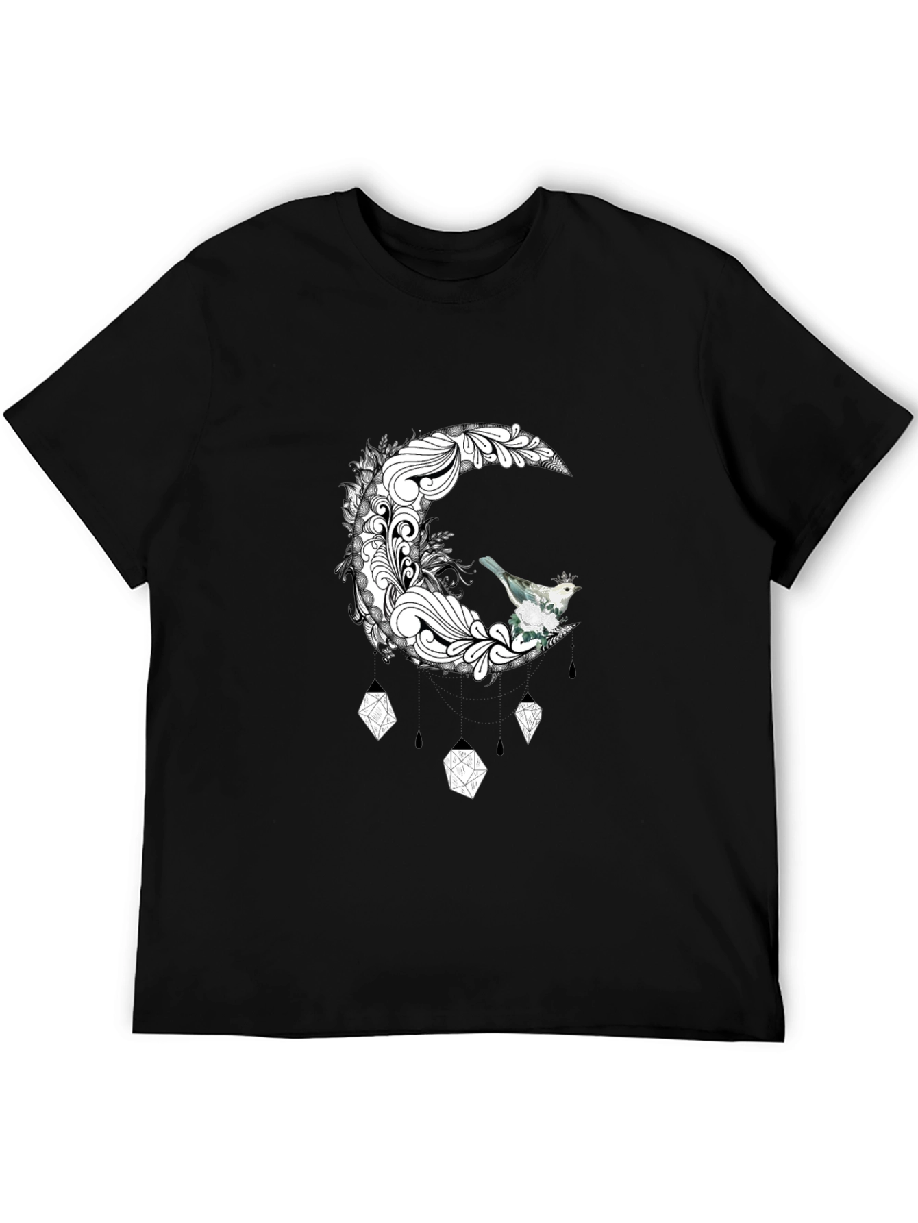 Moon Bird Graphic Tee - Unique Design T-Shirt