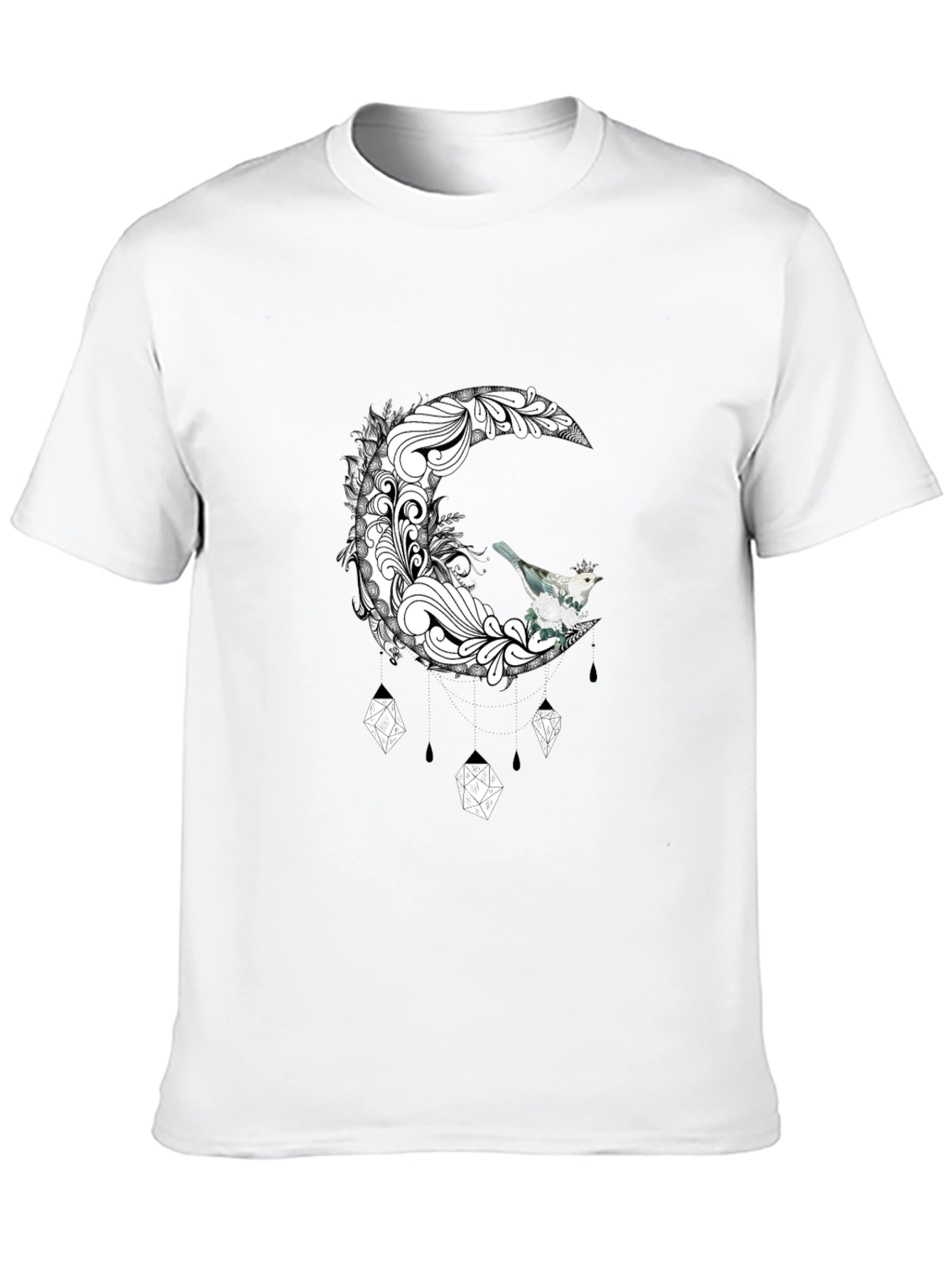 Moon Bird Graphic Tee - Unique Design T-Shirt