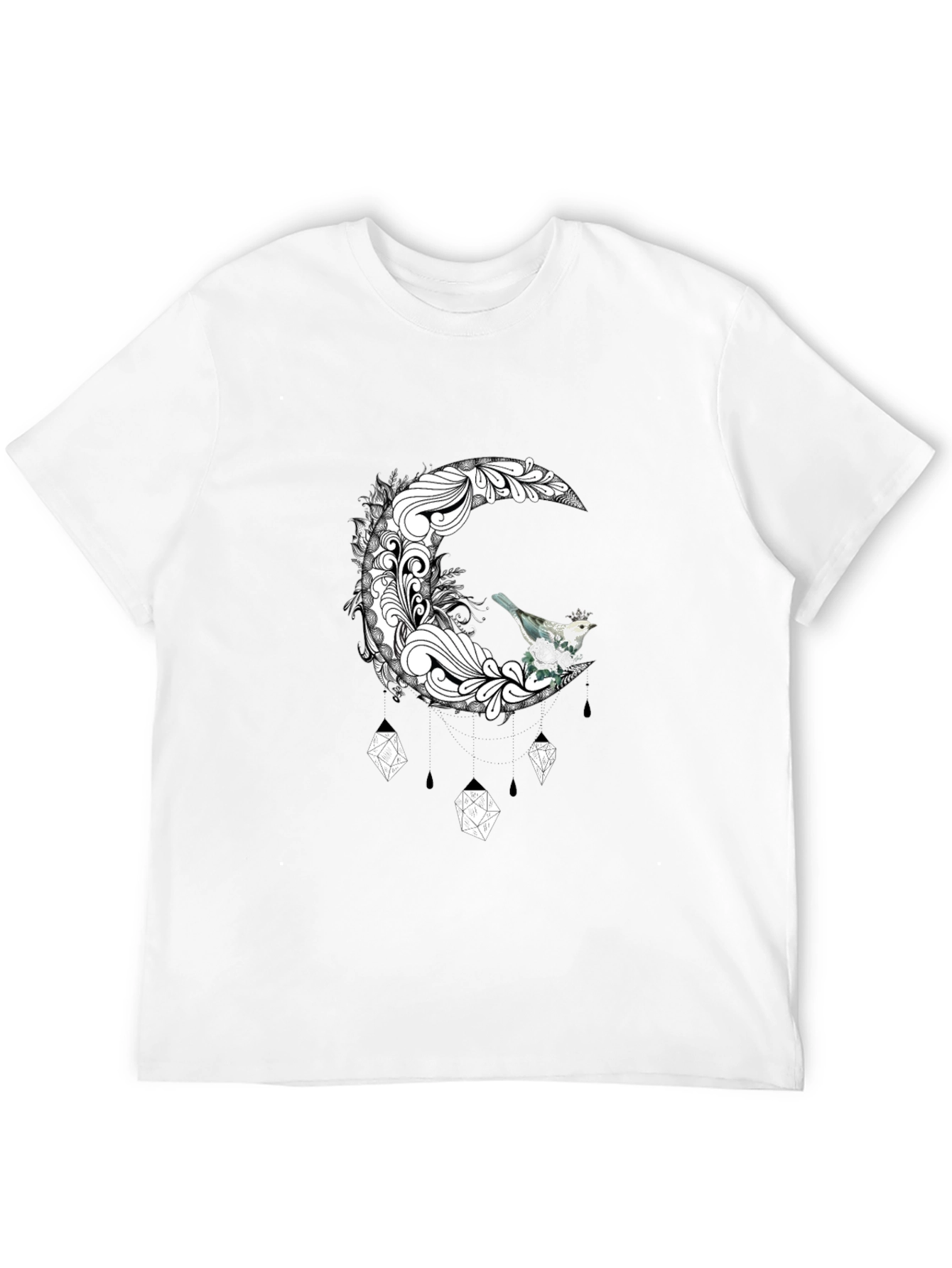Moon Bird Graphic Tee - Unique Design T-Shirt