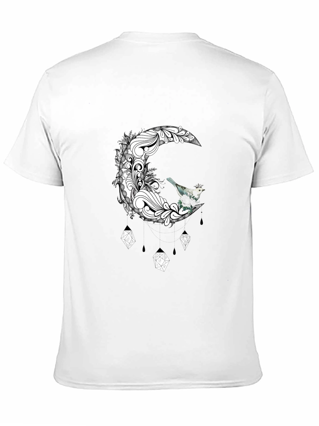 Moon Bird Graphic Tee - Unique Design T-Shirt