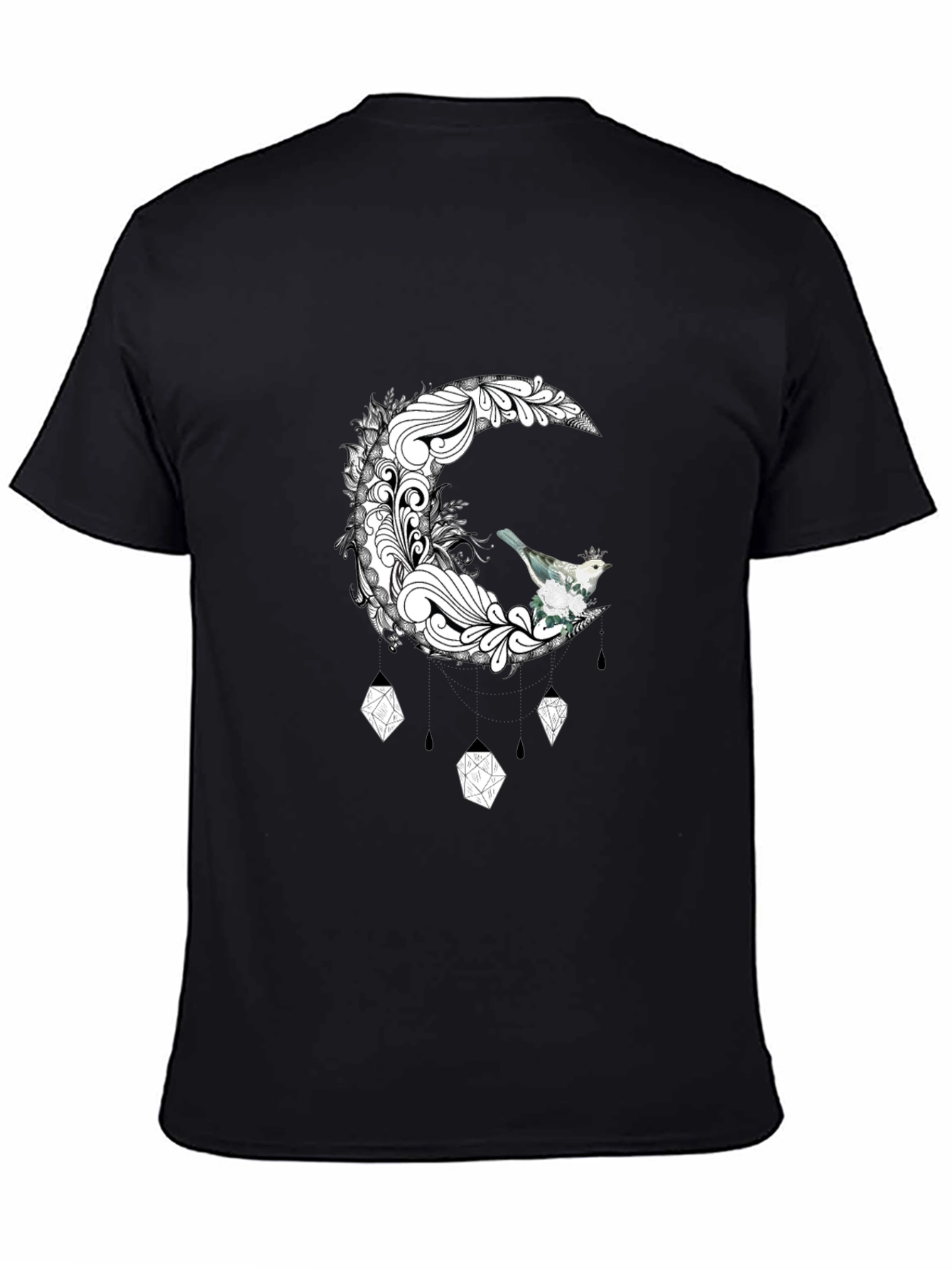 Moon Bird Graphic Tee - Unique Design T-Shirt