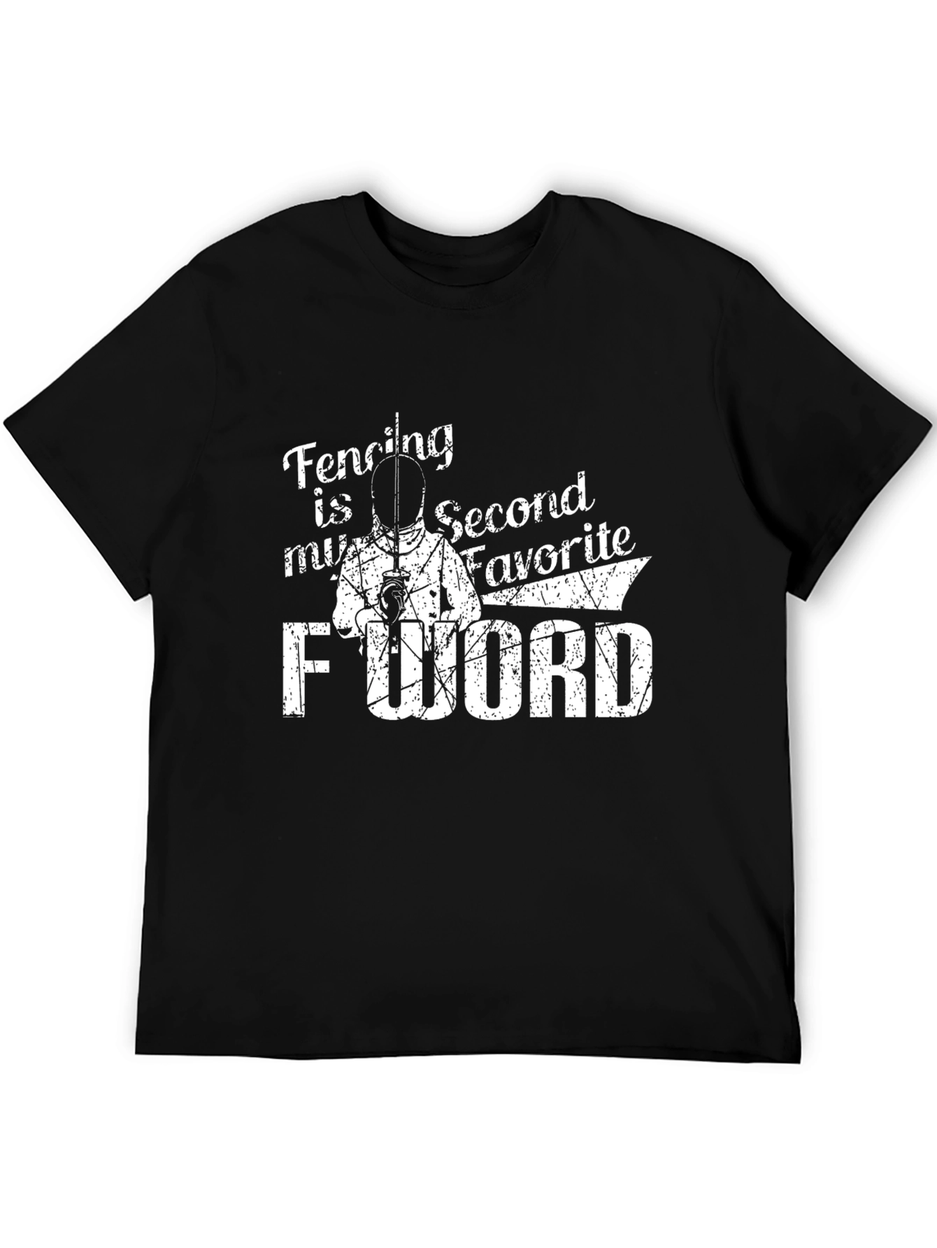 Fencing Second Favorite F-Word Graphic Tee