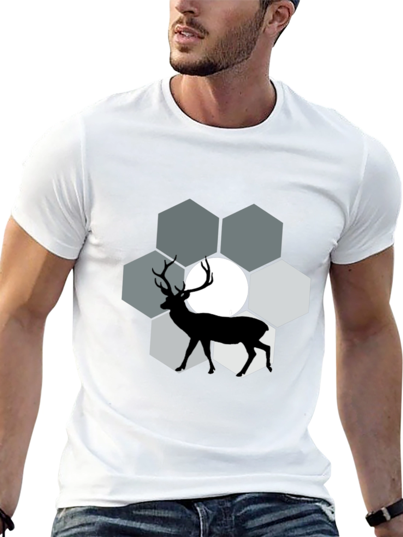 Deer Silhouette Graphic Tee