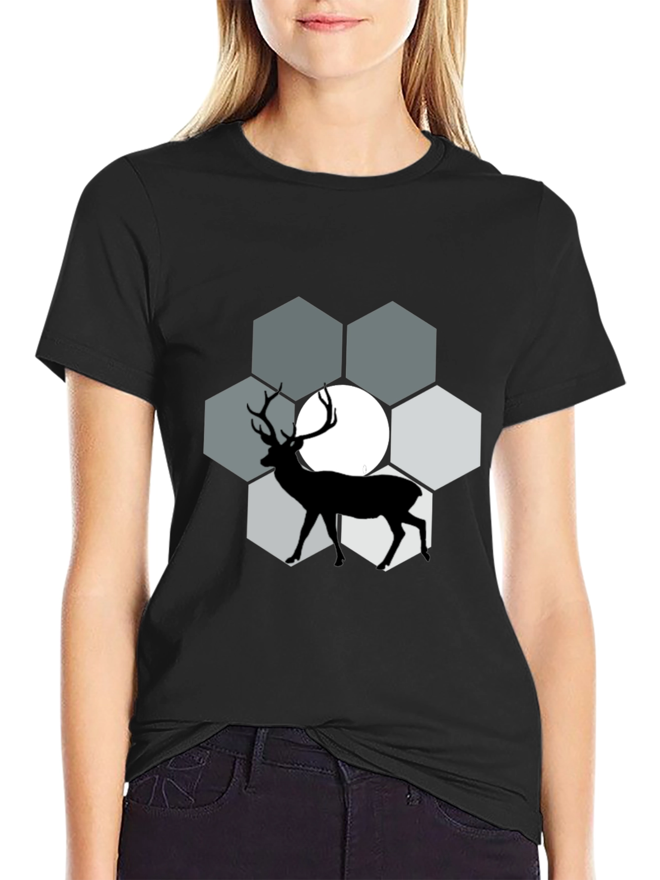 Deer Silhouette Graphic Tee