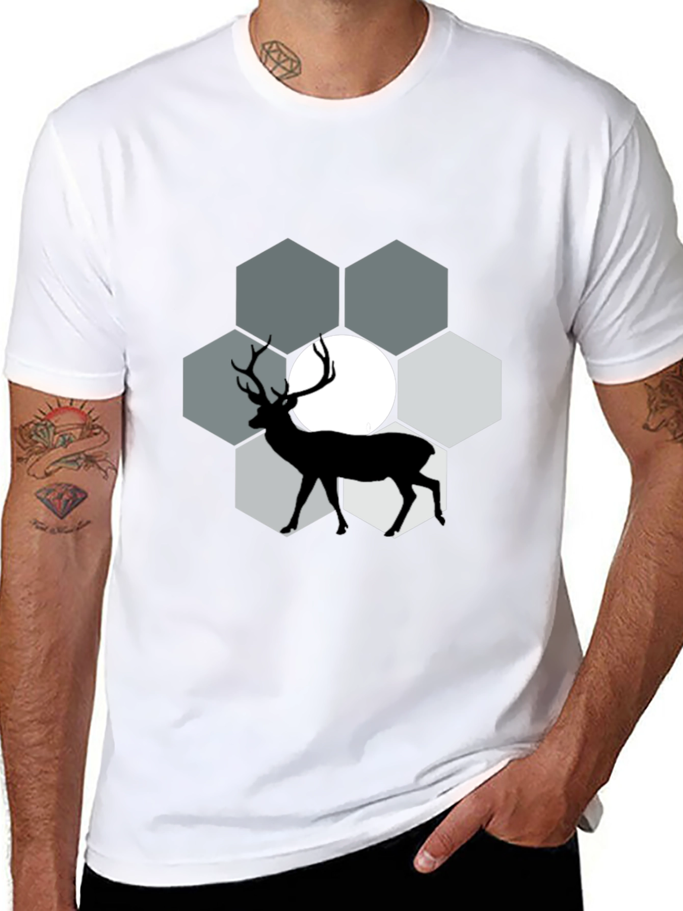 Deer Silhouette Graphic Tee