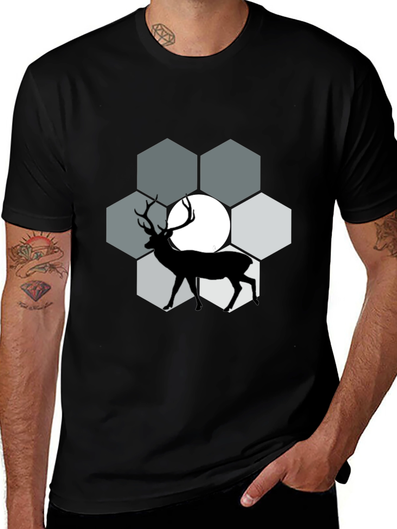 Deer Silhouette Graphic Tee