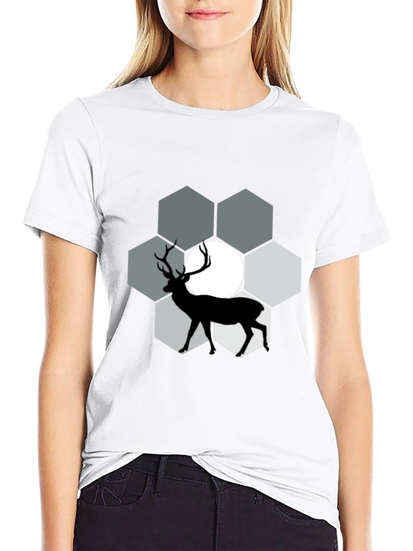 Deer Silhouette Graphic Tee