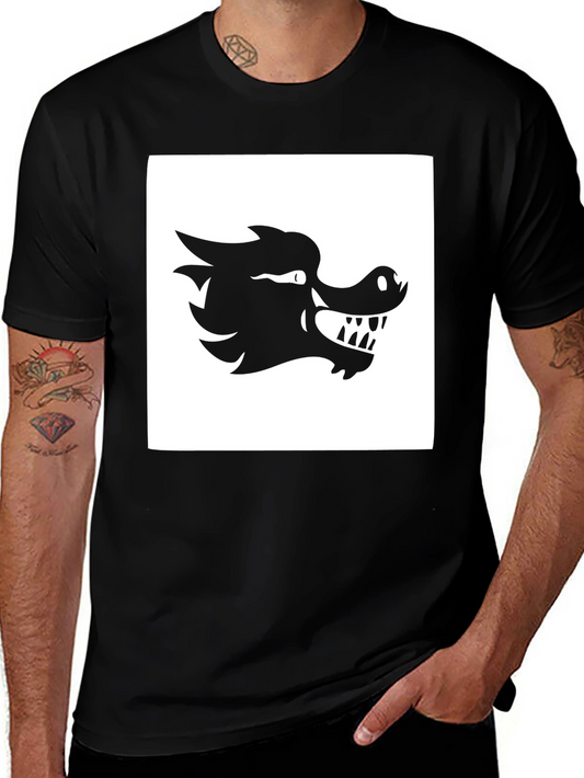Dragon Graphic T-Shirt - Bold Black Design
