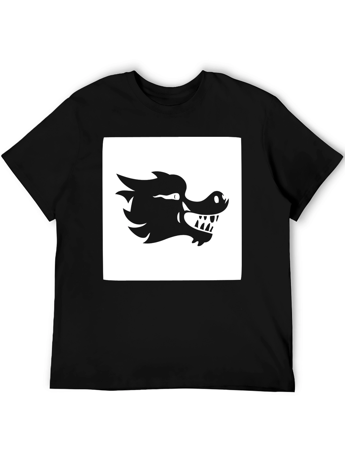 Dragon Graphic T-Shirt - Bold Black Design