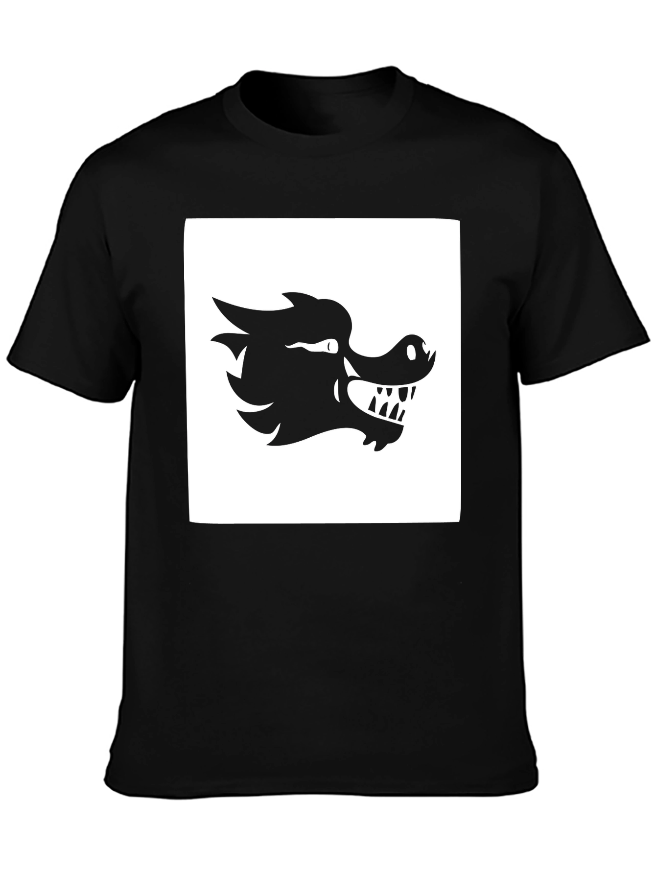 Dragon Graphic T-Shirt - Bold Black Design