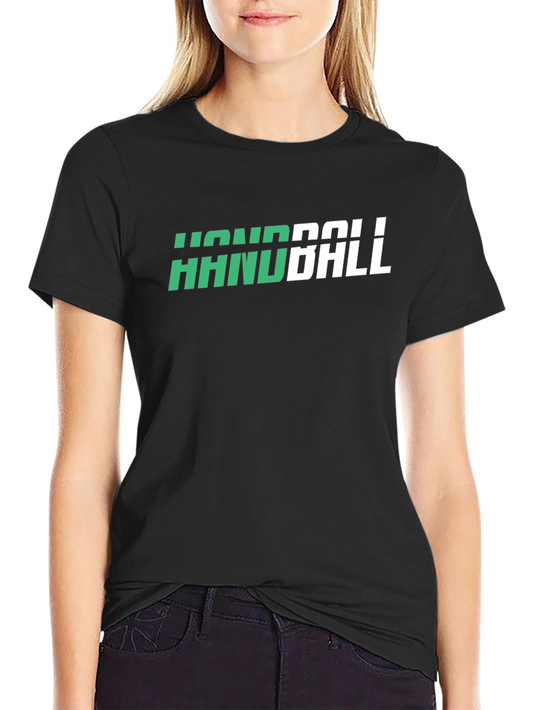 Handball Graphic Tee - Sporty Black T-Shirt