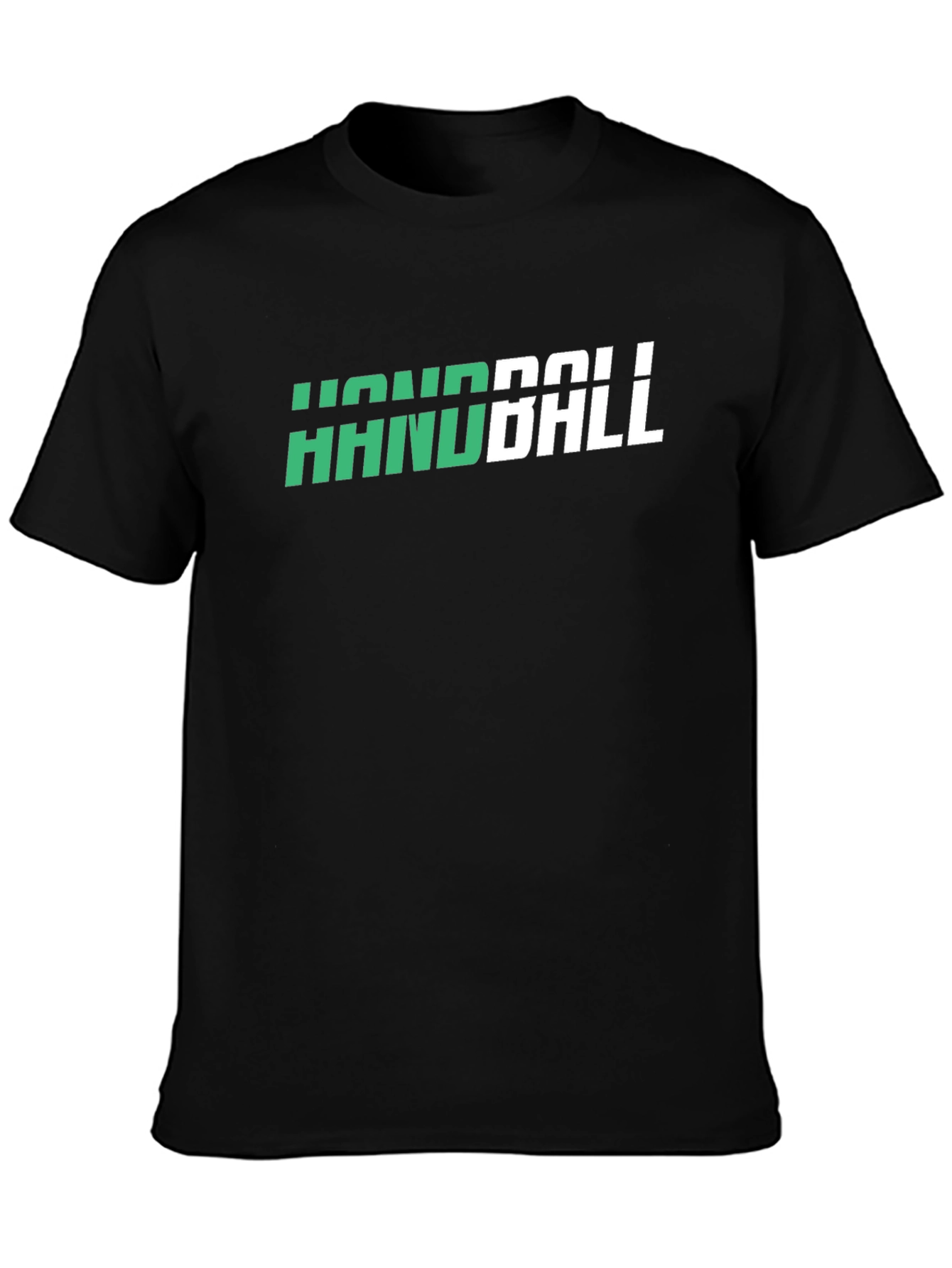 Handball Graphic Tee - Sporty Black T-Shirt
